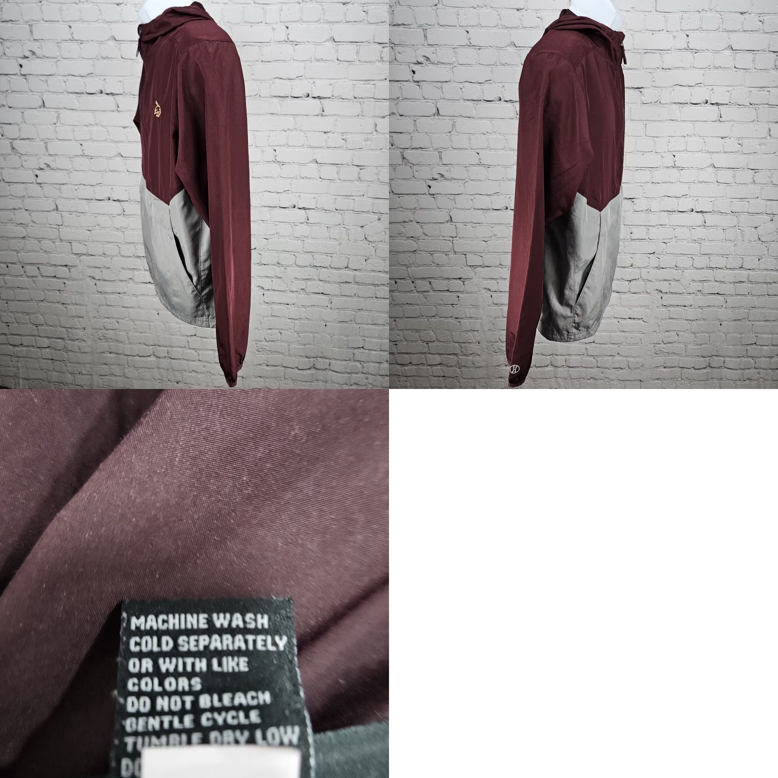 Holloway Texas State University Bobcats Maroon Logo 1/2 Zip Windbreaker Jacket S Shirt? Wait. Size US S / EU 44-46 / 1 - 9 Thumbnail