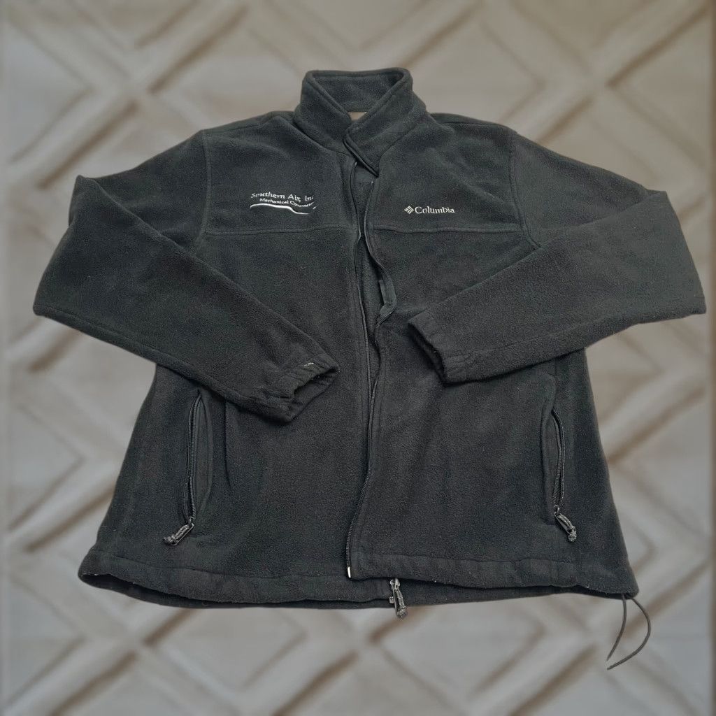 Vintage Columbia Jacket Mens XL Fleece Full Zip Black Pockets Steens Mountain Outdoor Classic Hiking Size US XL / EU 56 / 4 - 1 Thumbnail