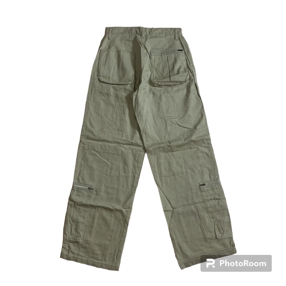 Seditionaries ‼️ RARE ‼️ JAPANESE VTG BIG POCKET TROUSERS BAGGY HBT TWILL Size US 28 / EU 44 - 2 Thumbnail