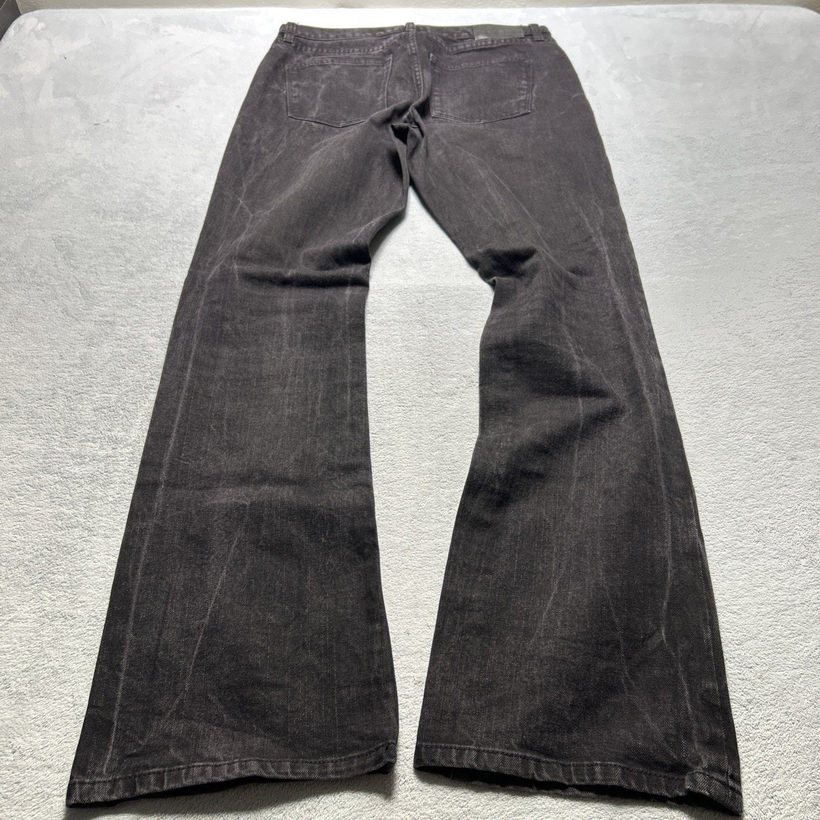 Lauren Ralph Lauren Polo Ralph Dojo Baggy Jeans Women 6 31x32 Wide Flare Black Size 28" / US 6 / IT 42 - 8 Thumbnail