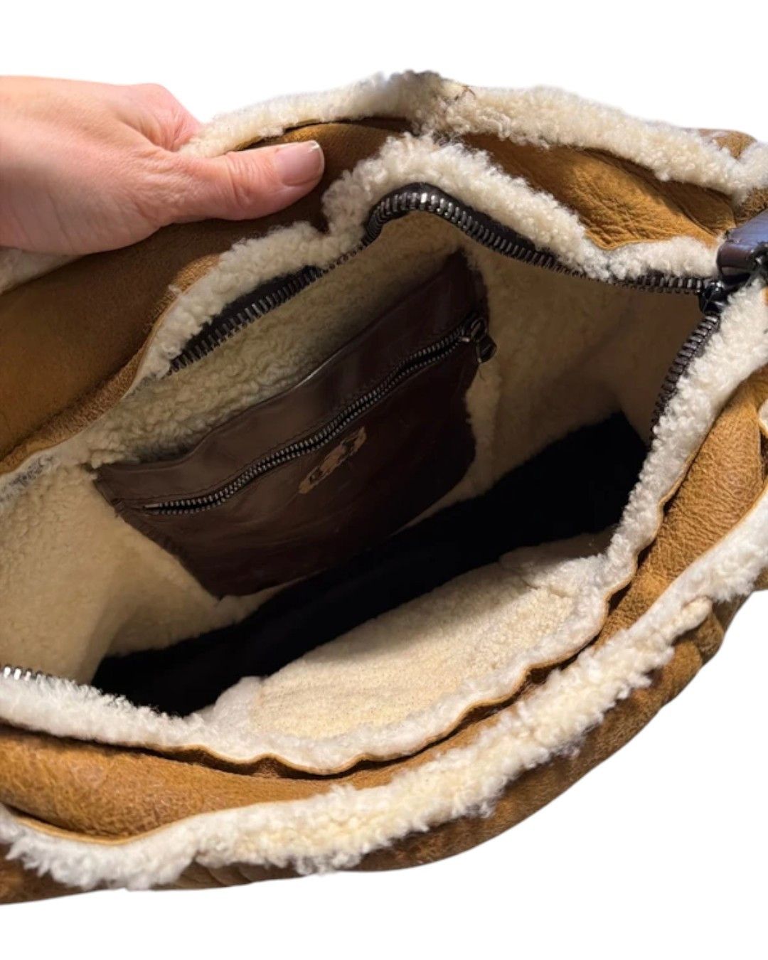 Dsquared2 SHEARLING LEATHER HANDBAG Size ONE SIZE - 4 Thumbnail