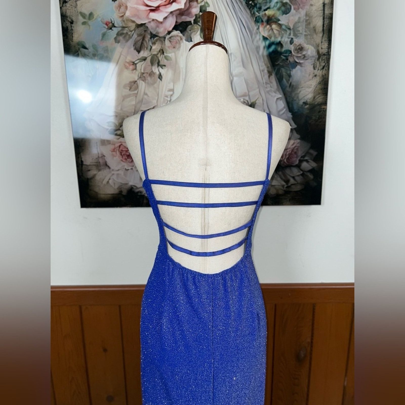 Vintage Beautiful Vintage 90s JUMP Sparkling Prom Gown! Size XL / US 12-14 / IT 48-50 - 6 Thumbnail