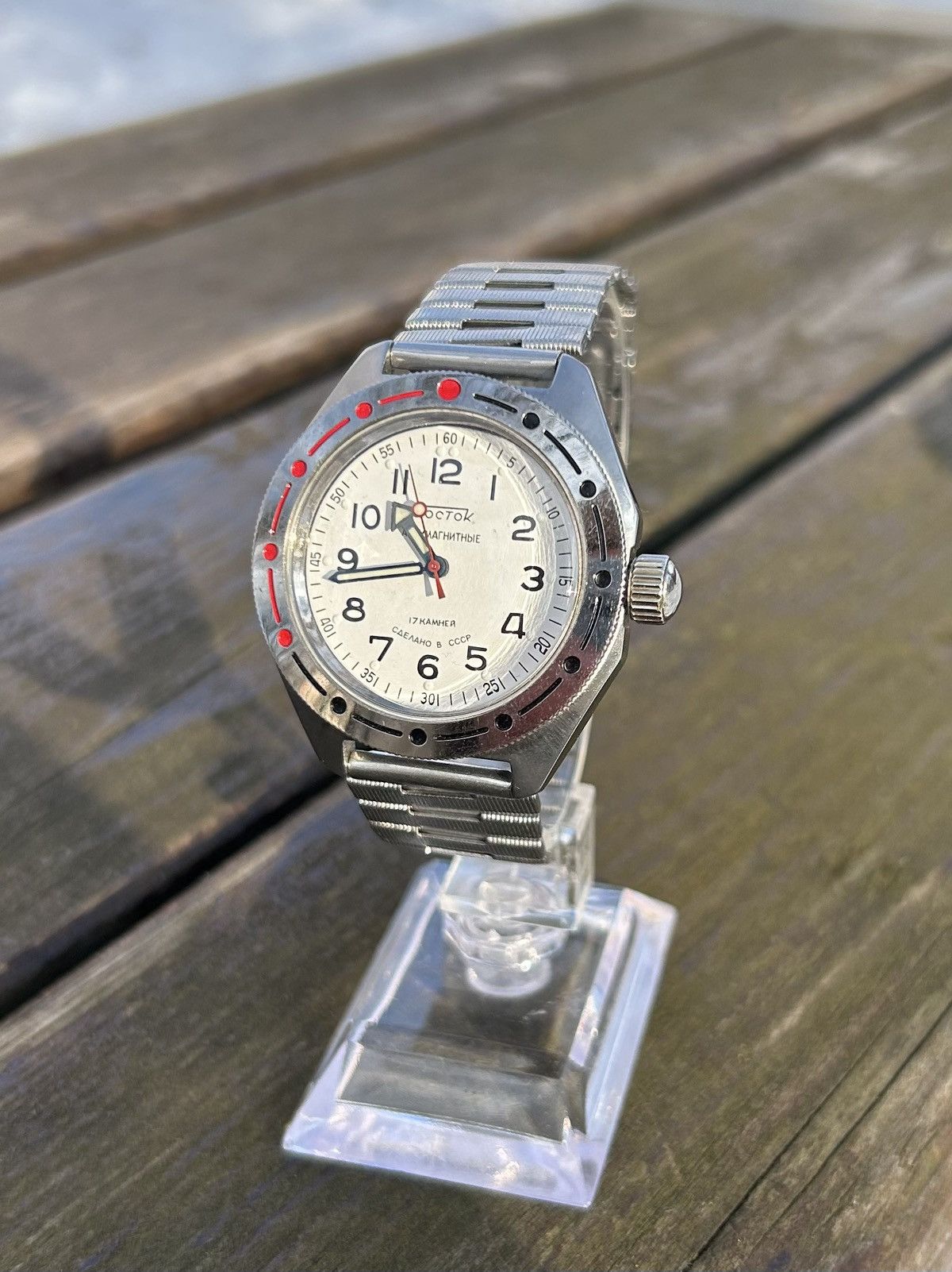 Vintage Vintage Watch Soviet USSR Mechanical Wostok Hand Winding Size ONE SIZE - 2 Thumbnail