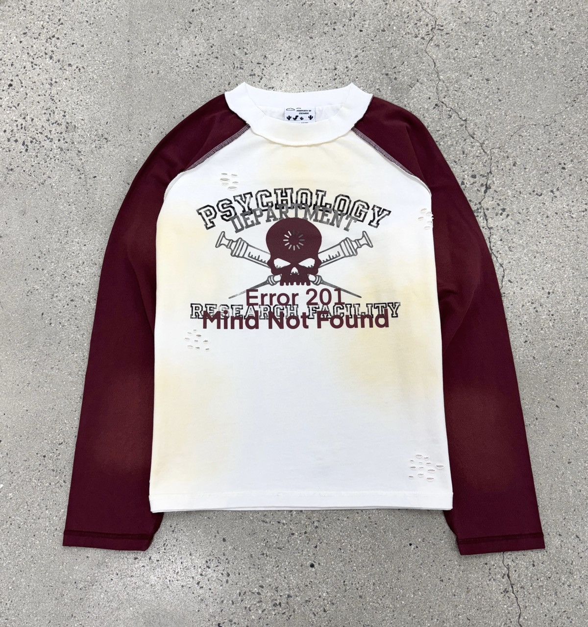 Japanese Brand Psychosis Long Sleeve Baseball Tee Size US S / EU 44-46 / 1 - 1 Thumbnail