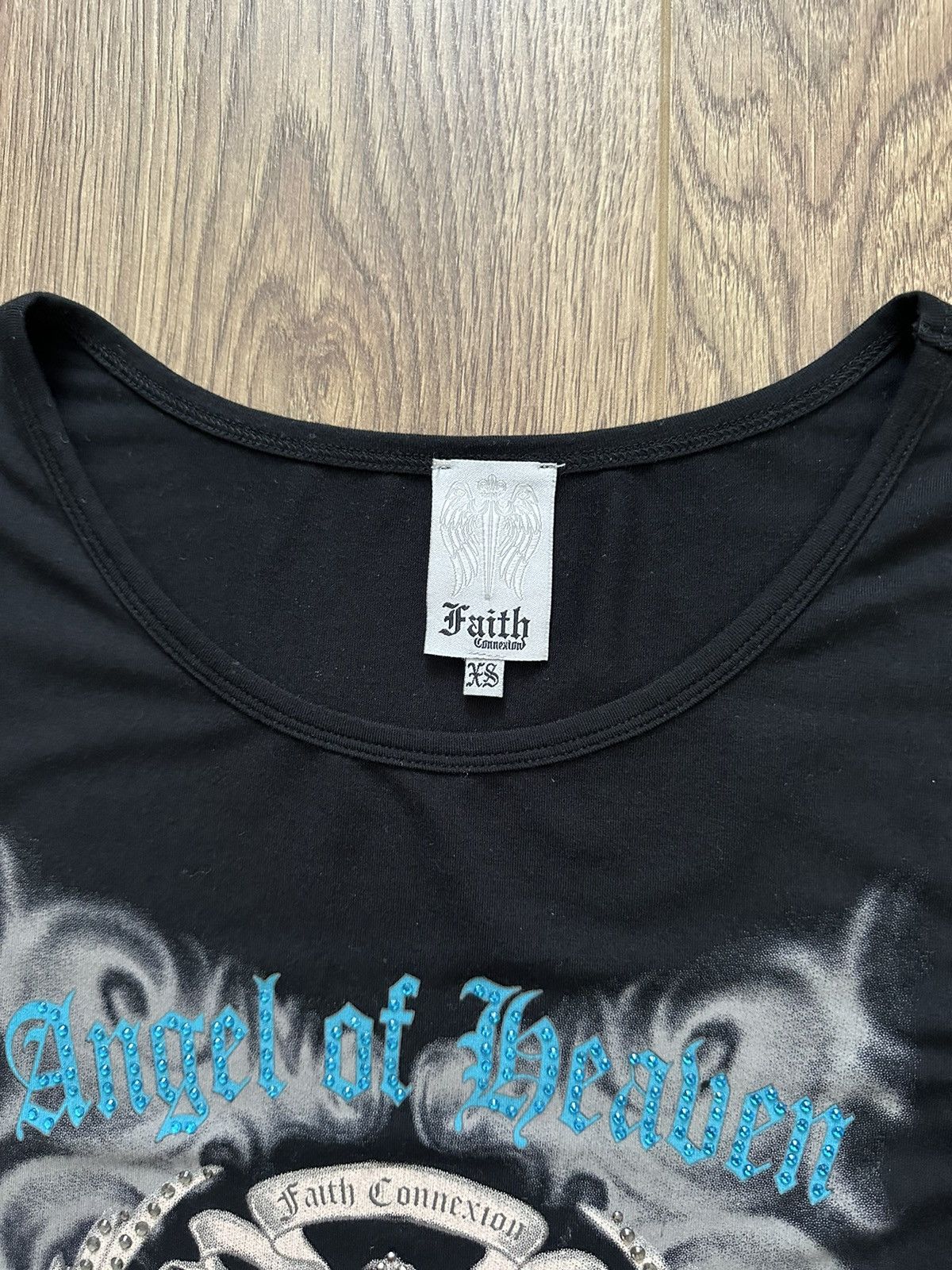Faith Connexion × Vintage Faith Connexion Black Logo Long Sleeve Women’s Sweater Size S / US 4 / IT 40 - 3 Thumbnail