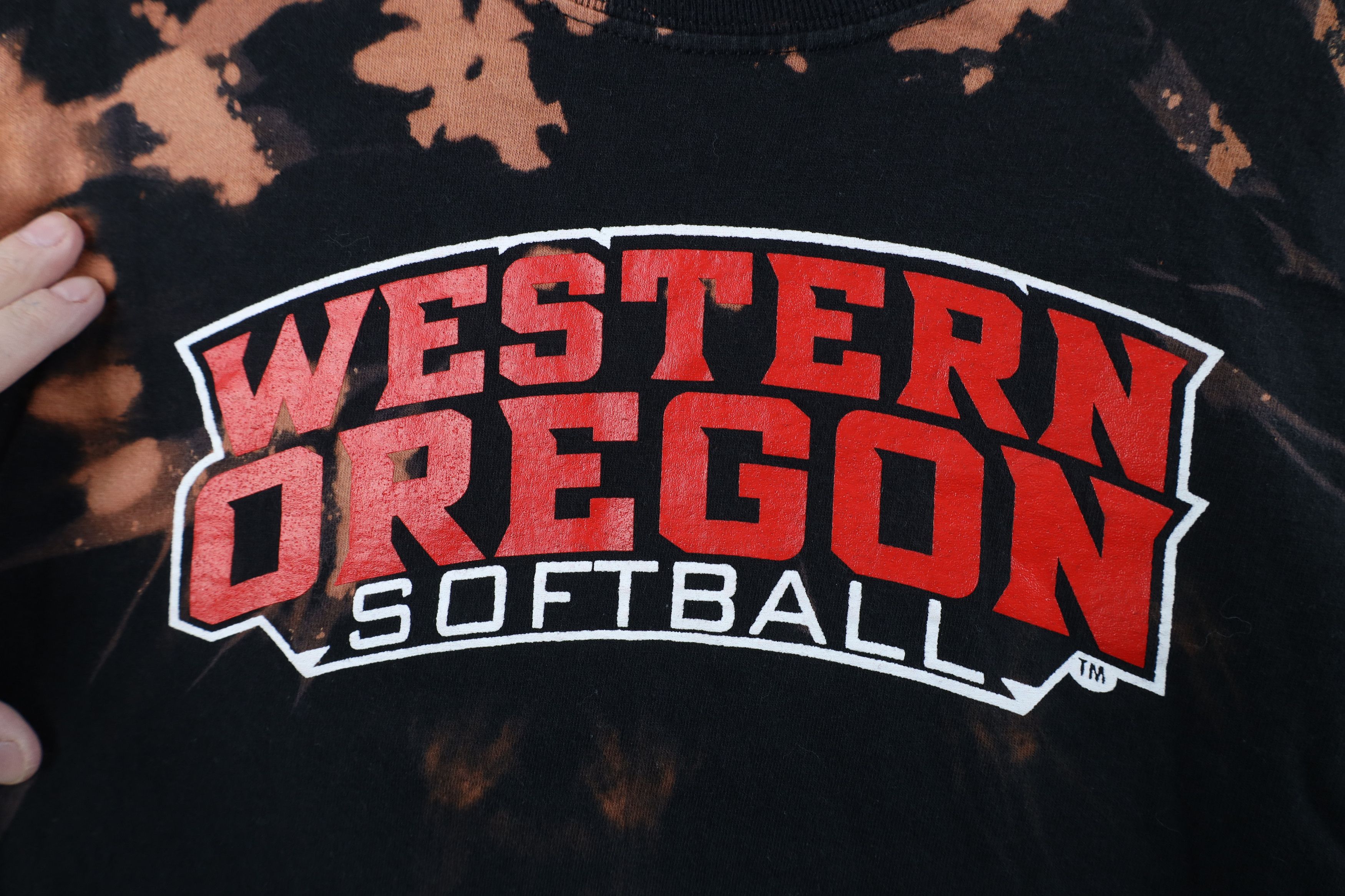 Adidas Vintage Adidas Western Oregon University Softball T-Shirt Size L / US 10 / IT 46 - 4 Thumbnail