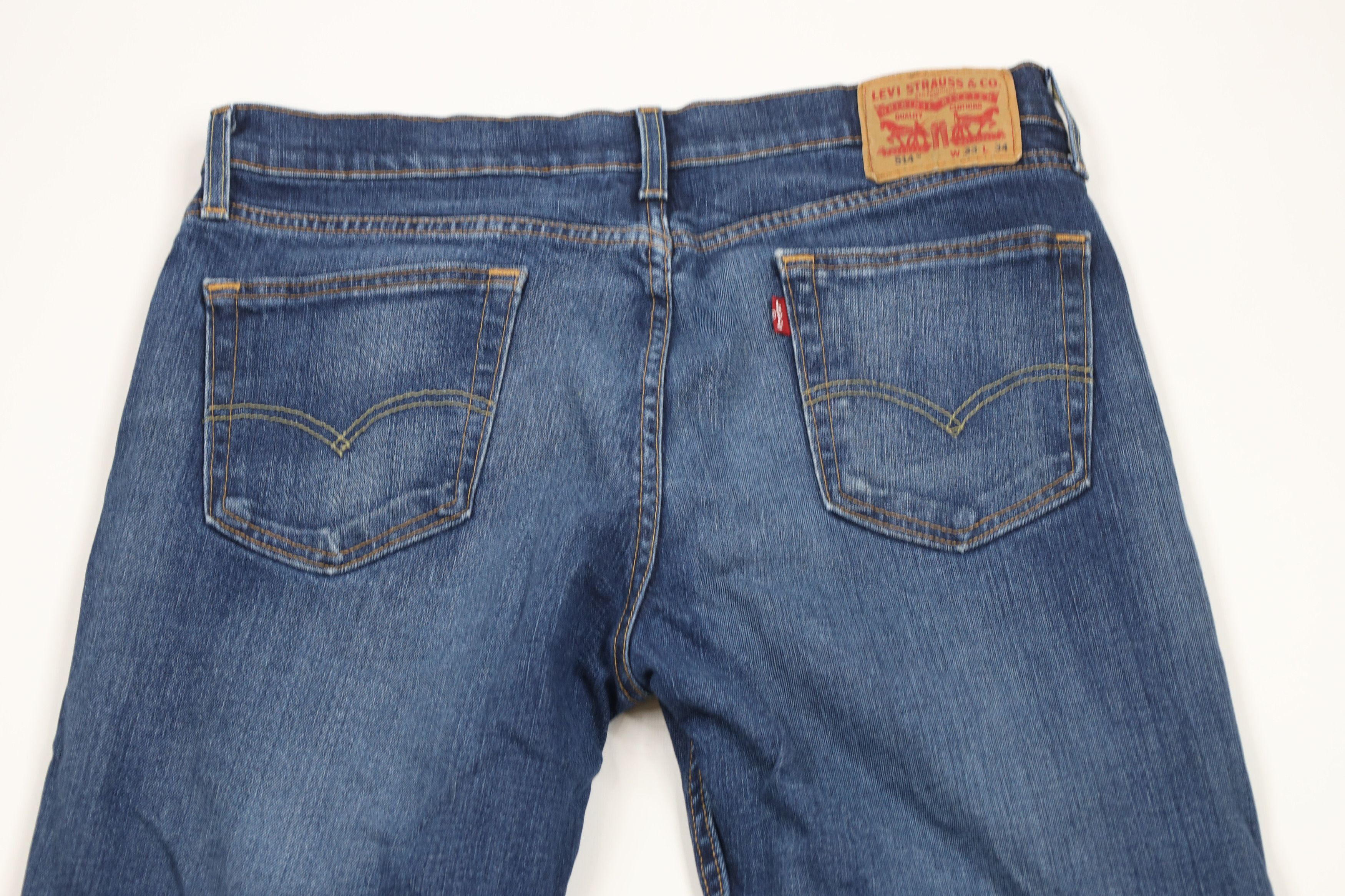 Levi's × Vintage Vintage Y2K Levis 514 Straight Leg Denim Jeans Blue Cotton Size US 33 - 9 Thumbnail