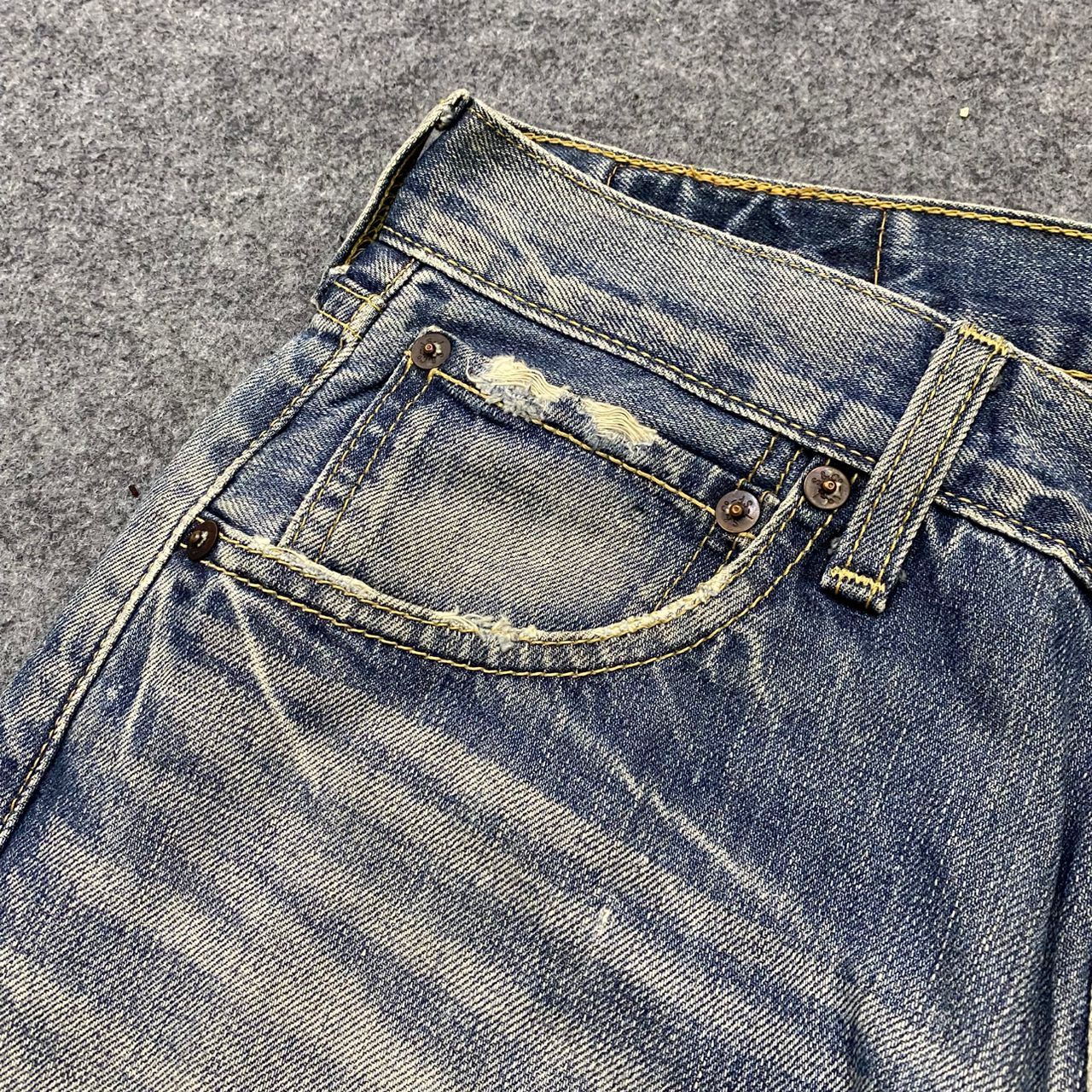 Japanese Brand 💥Vintage Levis 503 Distressed Denim Kurt Cobain Style Size US 32 / EU 48 - 8 Thumbnail