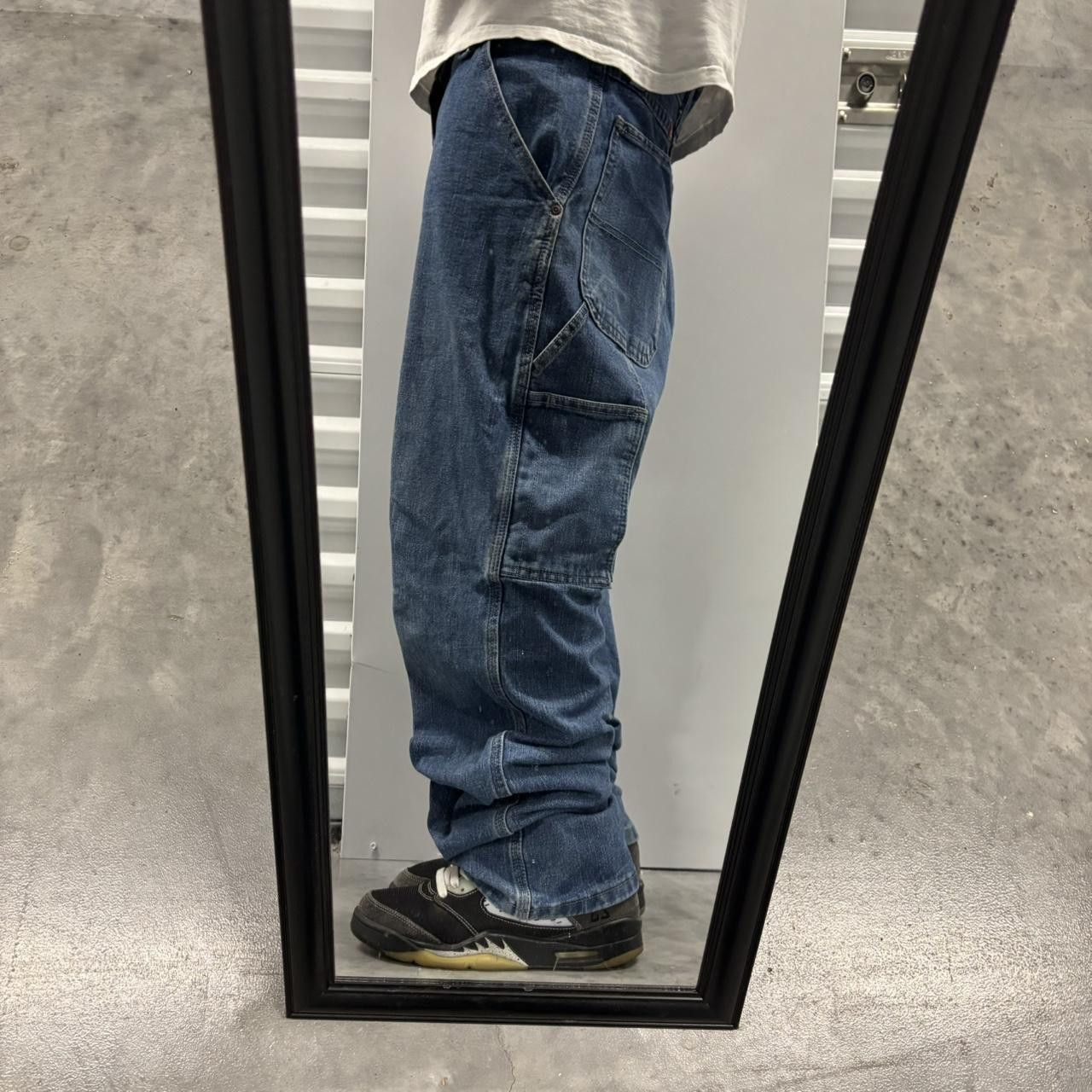 Japanese Brand × Vintage Crazy Vintage Y2K/2000s Grunge Skater Carpenter Denim Jeans! Size US 36 / EU 52 - 2 Thumbnail