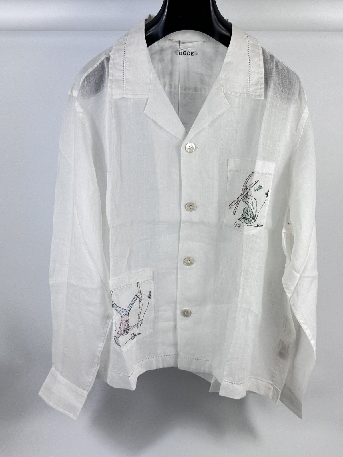 Bode SKIERS LINEN SHIRT Size US L / EU 52-54 / 3 - 1 Thumbnail