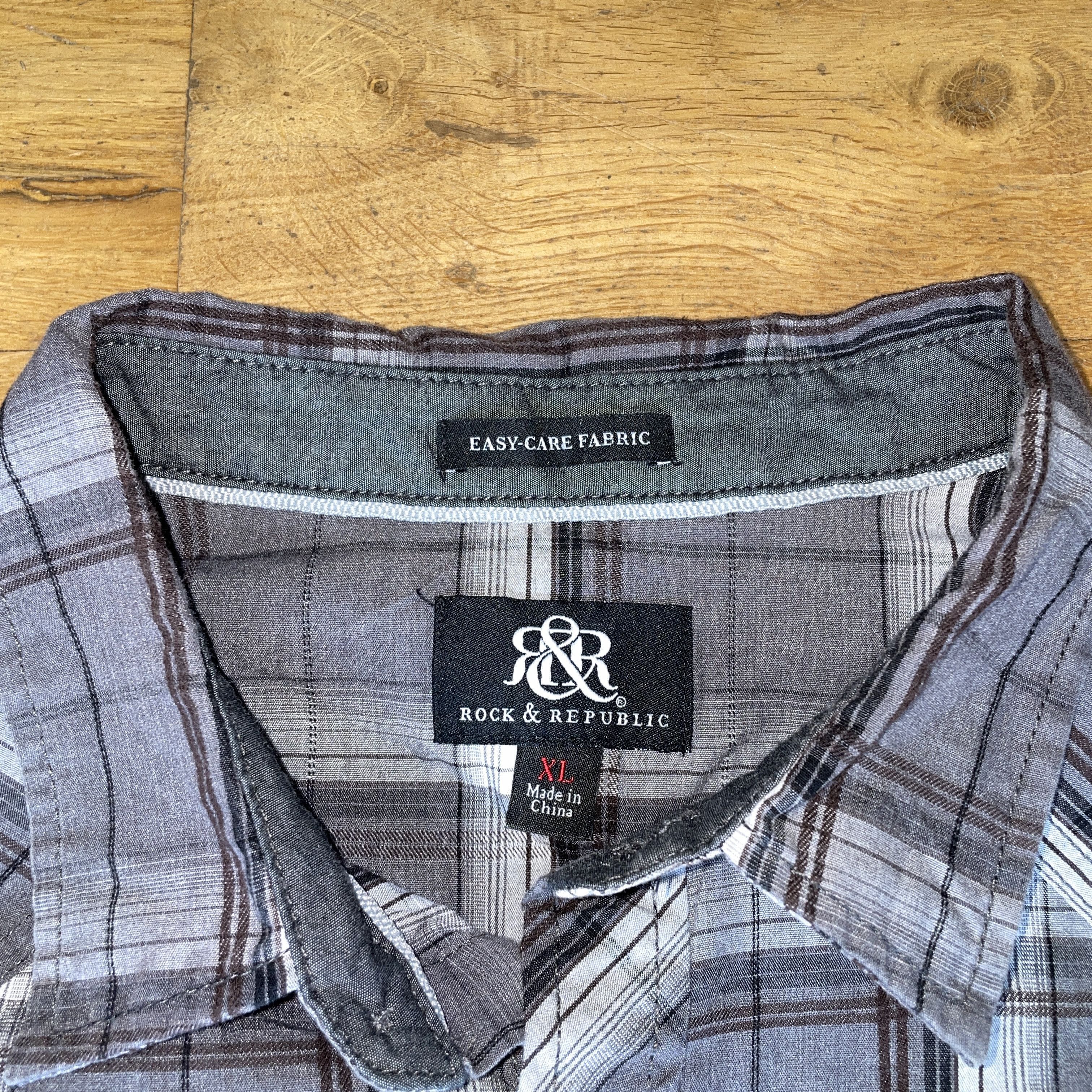 Other Rock&republic Men's Checkered Shirt Elegant Size XL Size US XL / EU 56 / 4 - 2 Thumbnail