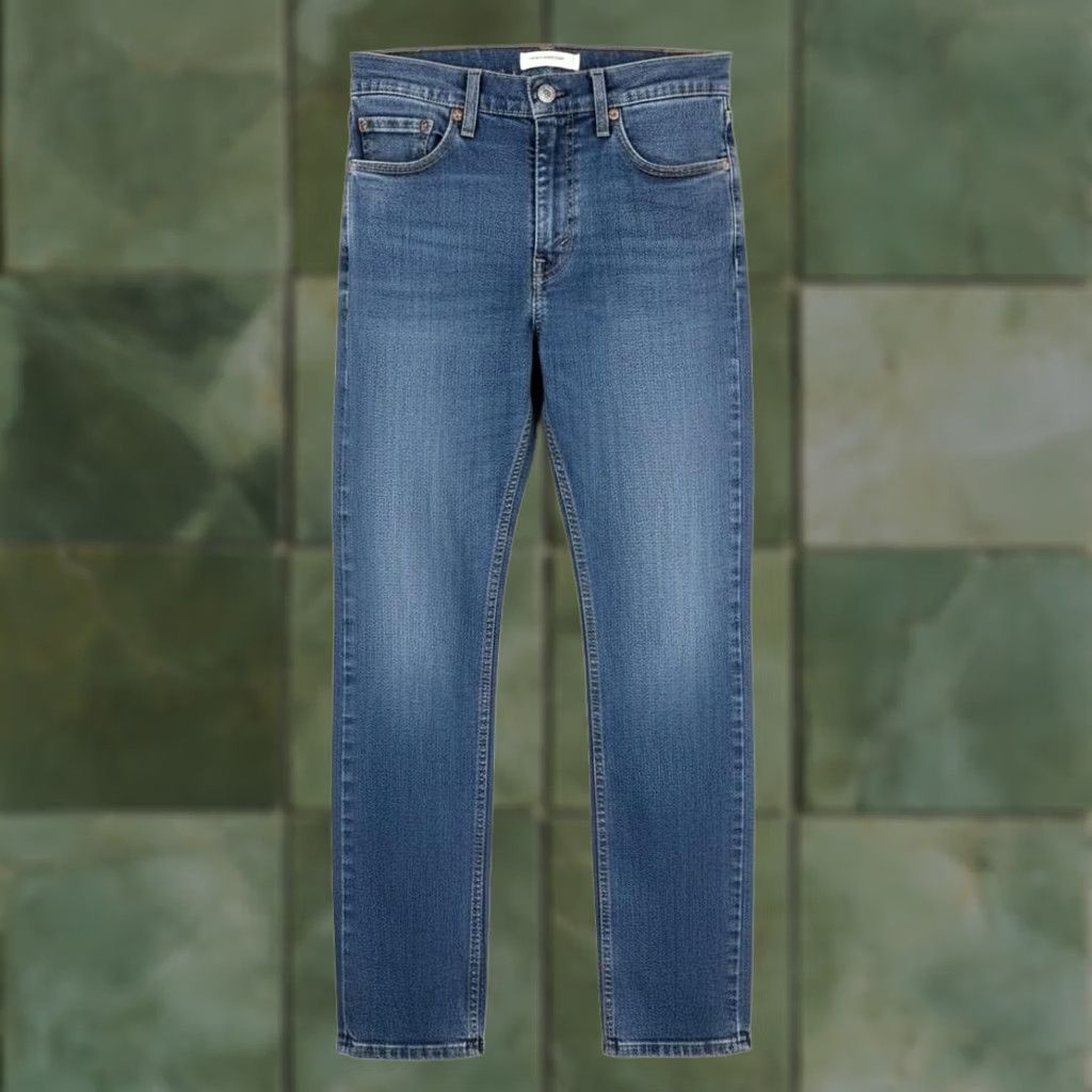 Levi's Levi's 511 Jeans Mens 32x32 Blue Medium Wash Slim Tapered Zip Fly Denim Stretch Pockets 5-Pocket Logo Size US 32 / EU 48 - 1 Thumbnail