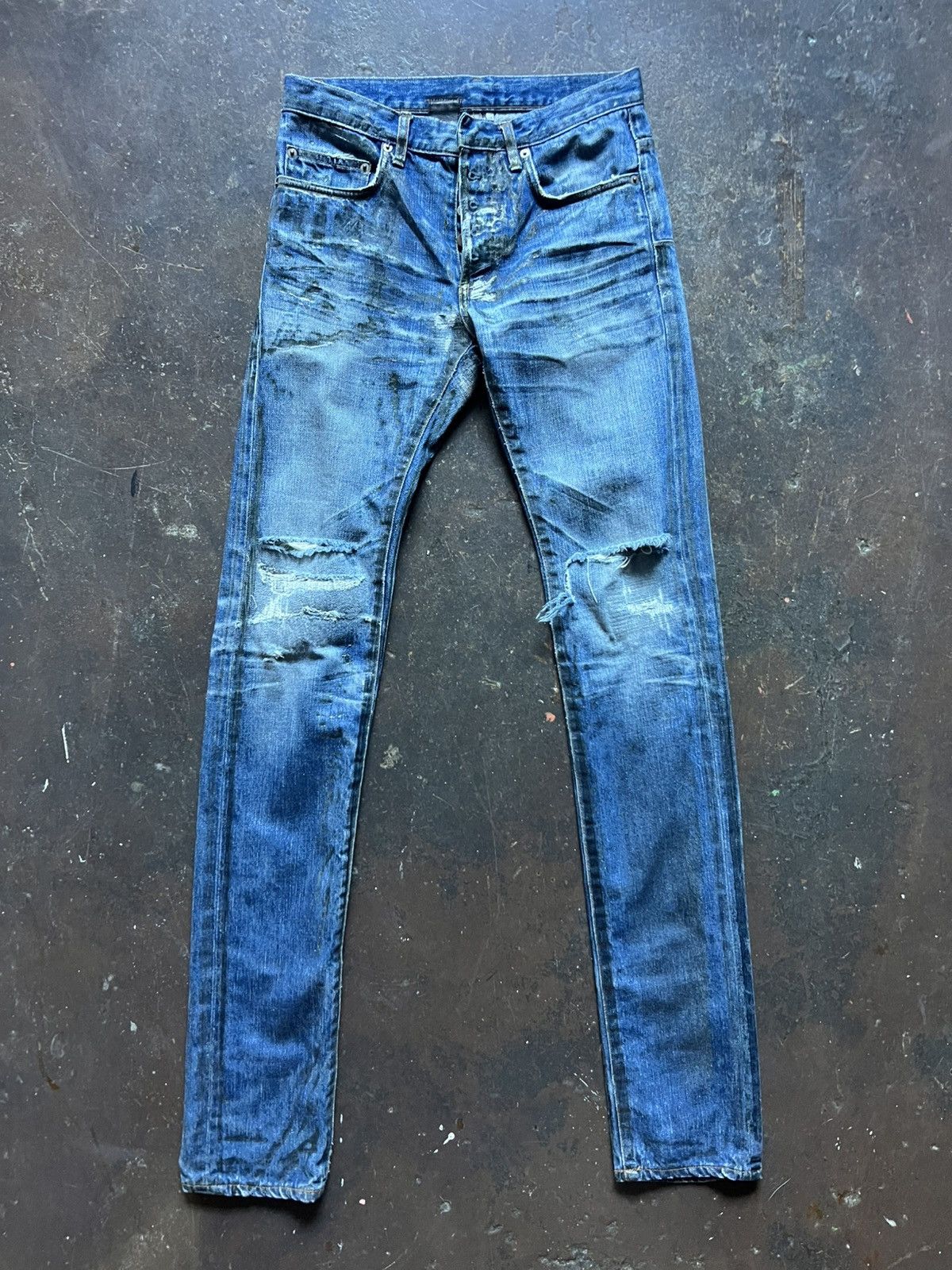 パンツ under my car skinny denim hedi luster Dior × Hedi Slimane Dior Homme SS07 'Under My Car' Denim | Grailed