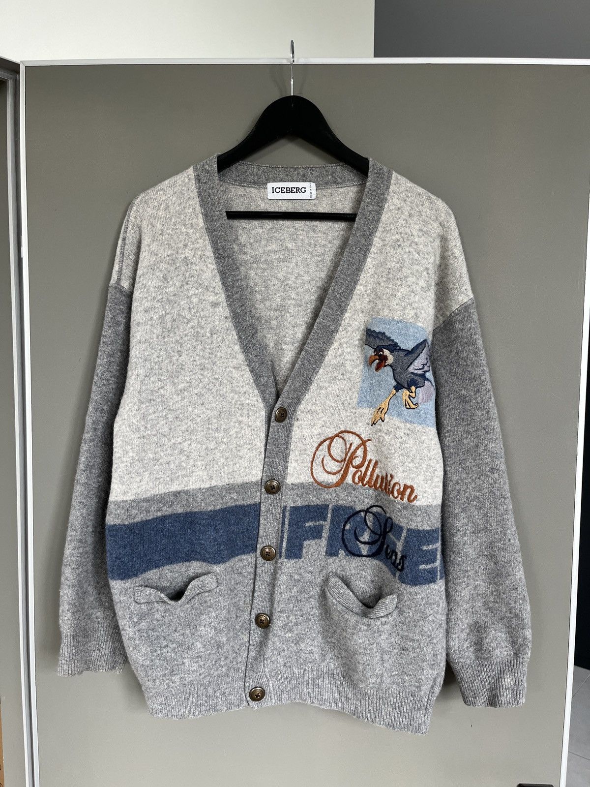 DC Comics × Iceberg Vintage Batman Virgin Wool Sweater | Grailed