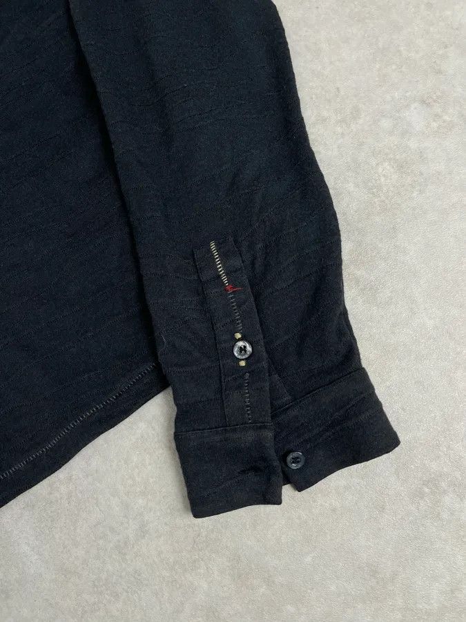 Marithe + Francois Girbaud SS2008 Marithé + François Girbaud Black Pleats Light Shirt Size US L / EU 52-54 / 3 - 10 Thumbnail