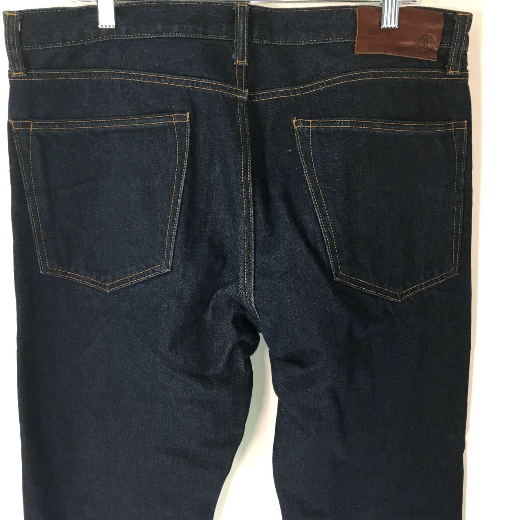 Lands' End VINTAGE Lands' End Men's Jeans Straight Fit Dark Blue 90s Retro Cotton Size 36 Size US 36 / EU 52 - 3 Thumbnail