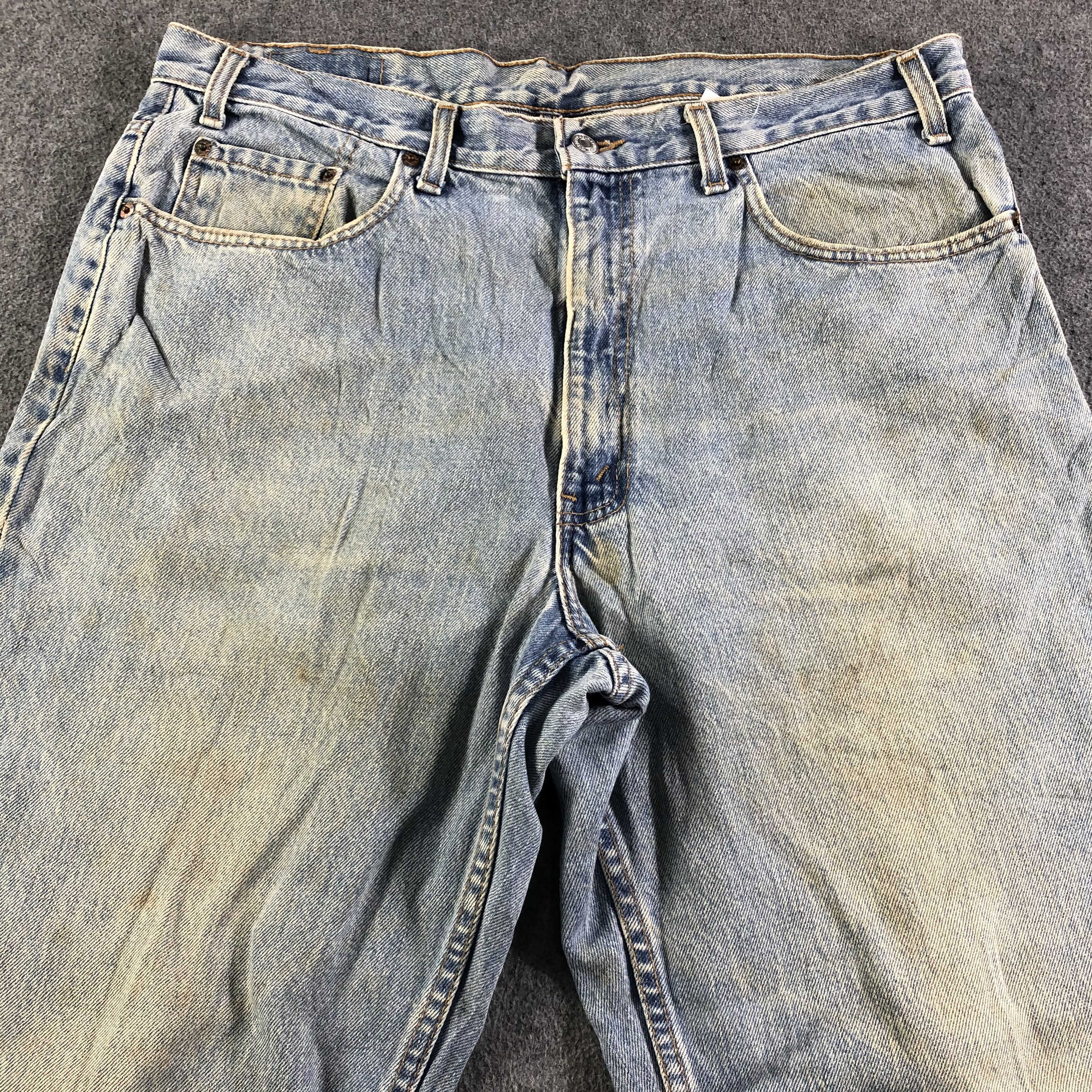 Levi's Vintage 90s Blue Wash Levis 550 Jeans-J3154 Size US 39 - 3 Thumbnail