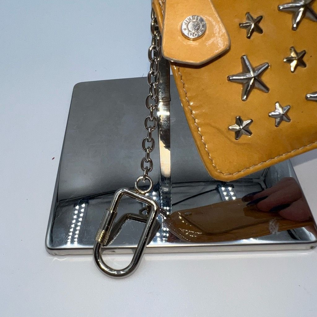 Jimmy Choo Jimmy Choo Full Inclusion Yellow Patent Key Chain Pouch Size ONE SIZE - 3 Thumbnail