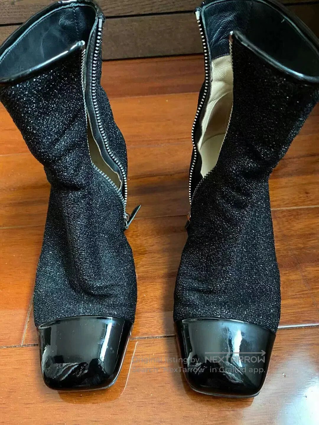 Chanel CHANEL Sequin Ankle Boots. Size US 5 / IT 35 - 9 Thumbnail