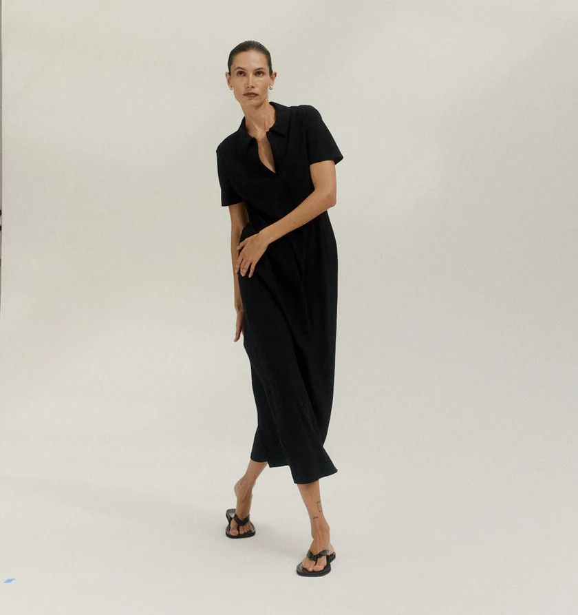 The Row o1h1sh11225 Valenit Dress in Black Size M / US 6-8 / IT 42-44 - 3 Thumbnail