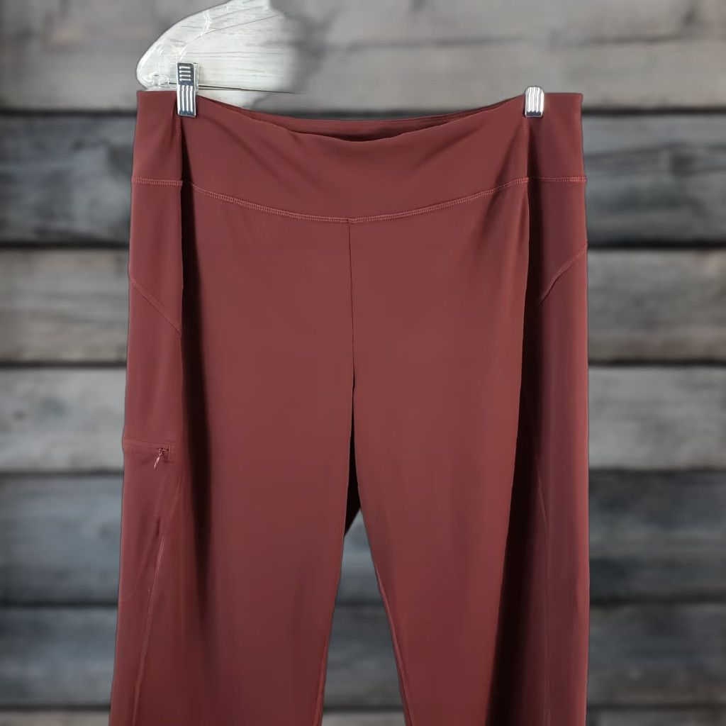 Vintage Duluth Womens Athletic Pants L Brick Red Wide Leg Cargo Pockets Pants Inseam 32 Womens Size 36" / US 14 / IT 50 - 1 Thumbnail