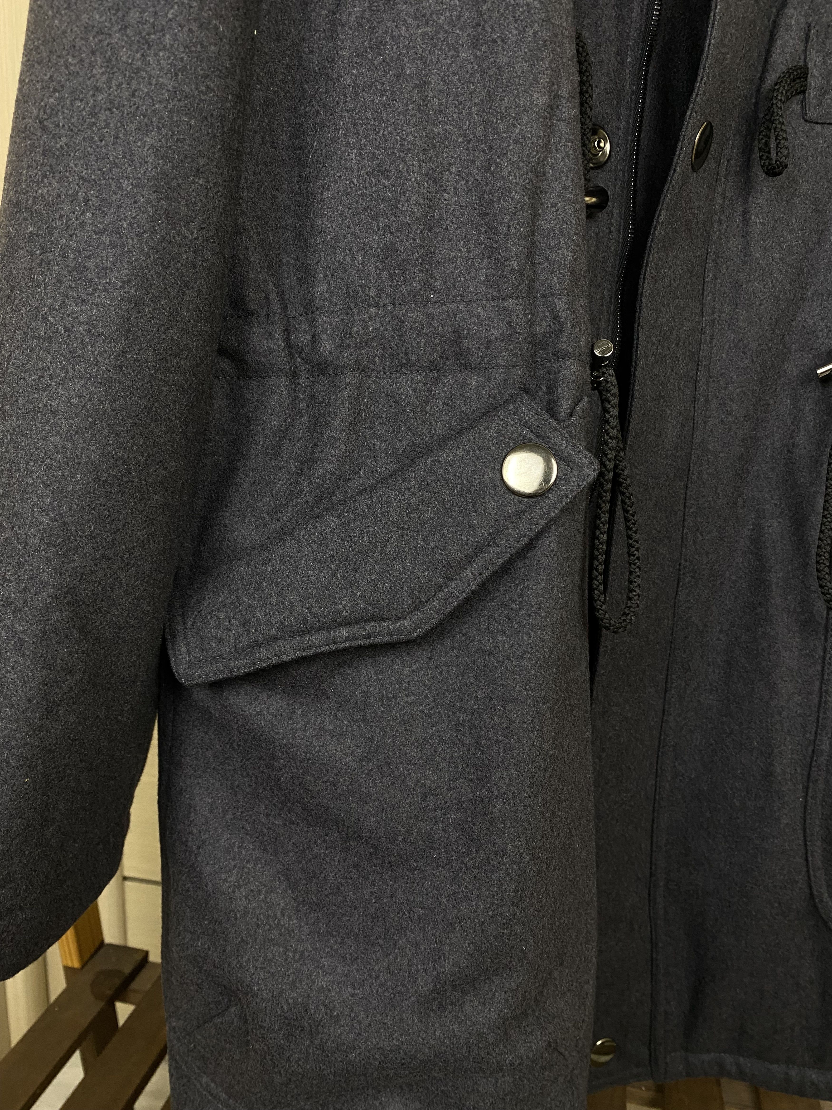 Emporio Armani Vintage Emporio Armani wool Eco Fur duffle coat zip jacket Size US XL / EU 56 / 4 - 14 Thumbnail
