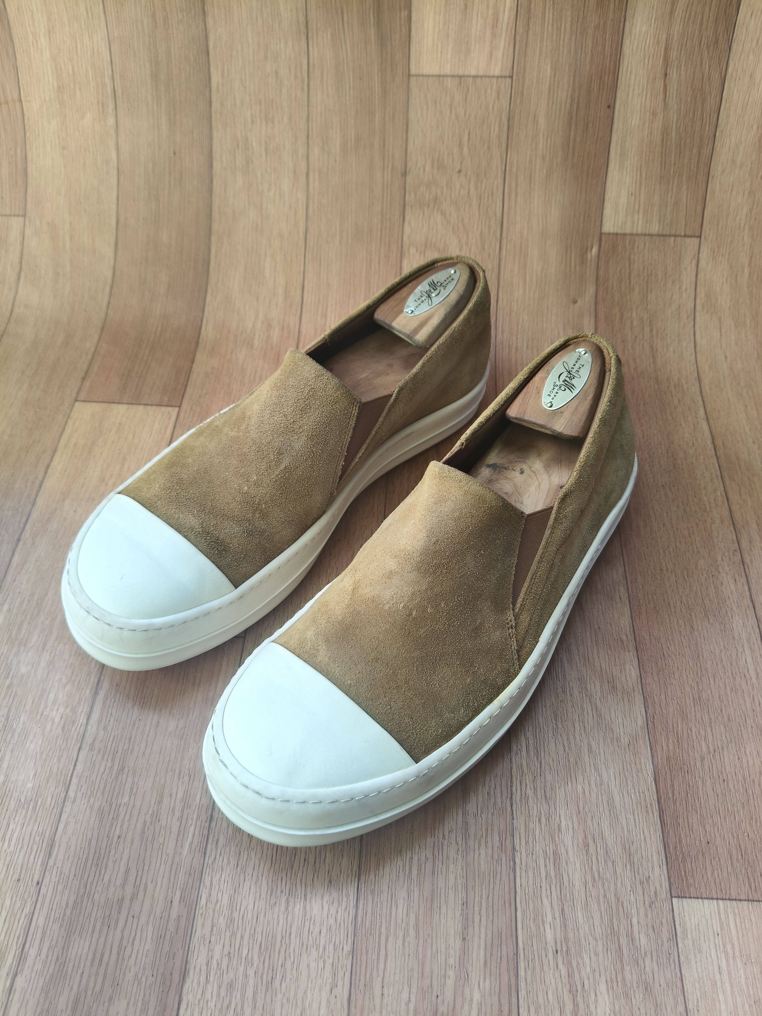 Rick Owens Rick Owens tan suede mainline boat Size US 10 / EU 43 - 3 Thumbnail