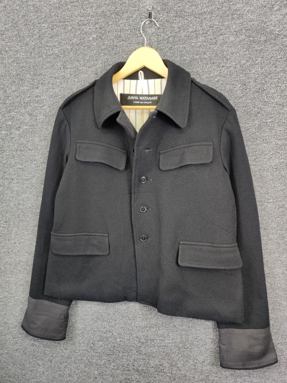 Junya Watanabe Comme Des Garcons Black Wool Jacket