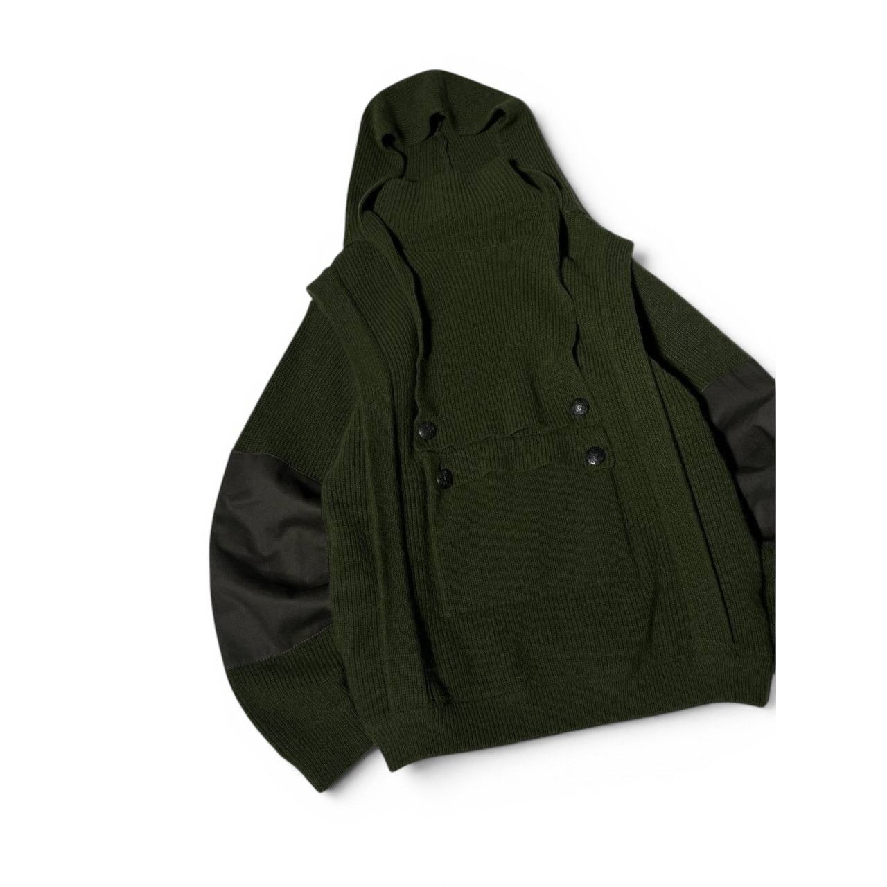 Stella McCartney Stella McCartney Runway Hooded Wool Sweater – FW2019 Size US M / EU 48-50 / 2 - 5 Thumbnail