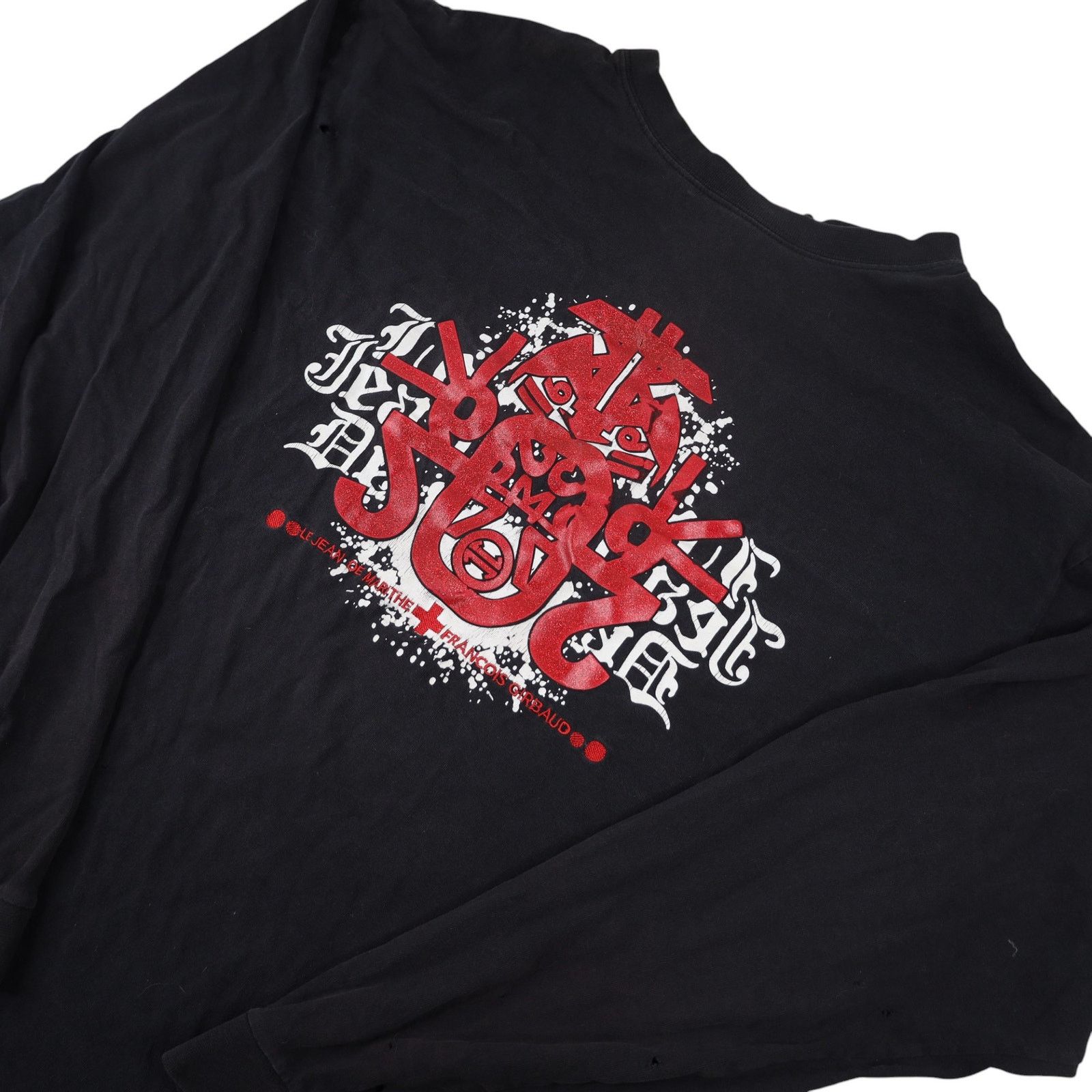 Marithe + Francois Girbaud × Vintage VTG Y2k Marithe + Francois Girbaud Graffiti Long Sleeve T Size US L / EU 52-54 / 3 - 2 Thumbnail