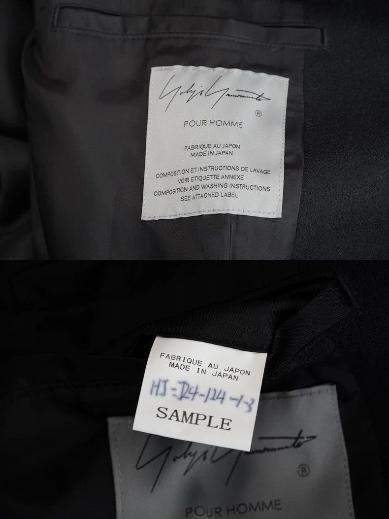 Yohji Yamamoto 23AW flannel strap long jacket-2505