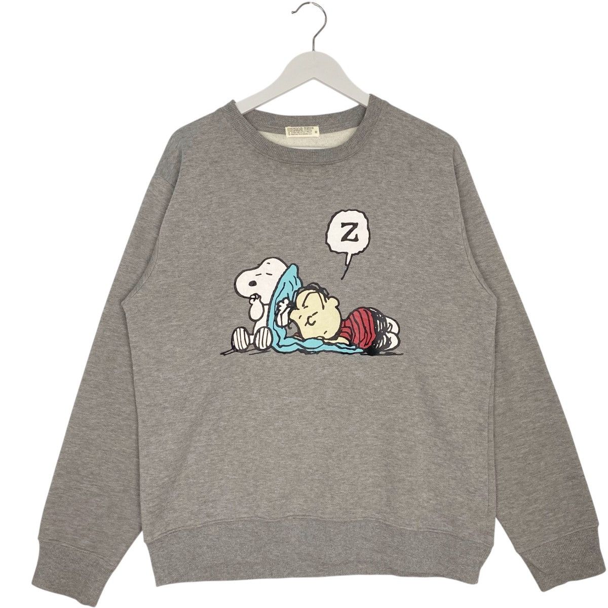 Vintage Vintage Peanuts Snoopy Gray Big Logo Pullover Jumper Size M Size US M / EU 48-50 / 2 - 1 Thumbnail