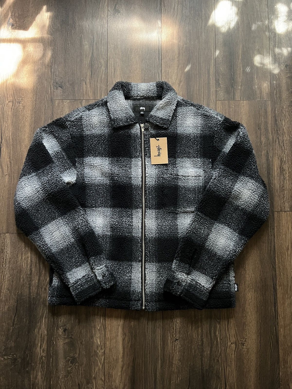 Stussy Stussy Shadow Plaid Sherpa Jacket Size US L / EU 52-54 / 3 - 1 Thumbnail