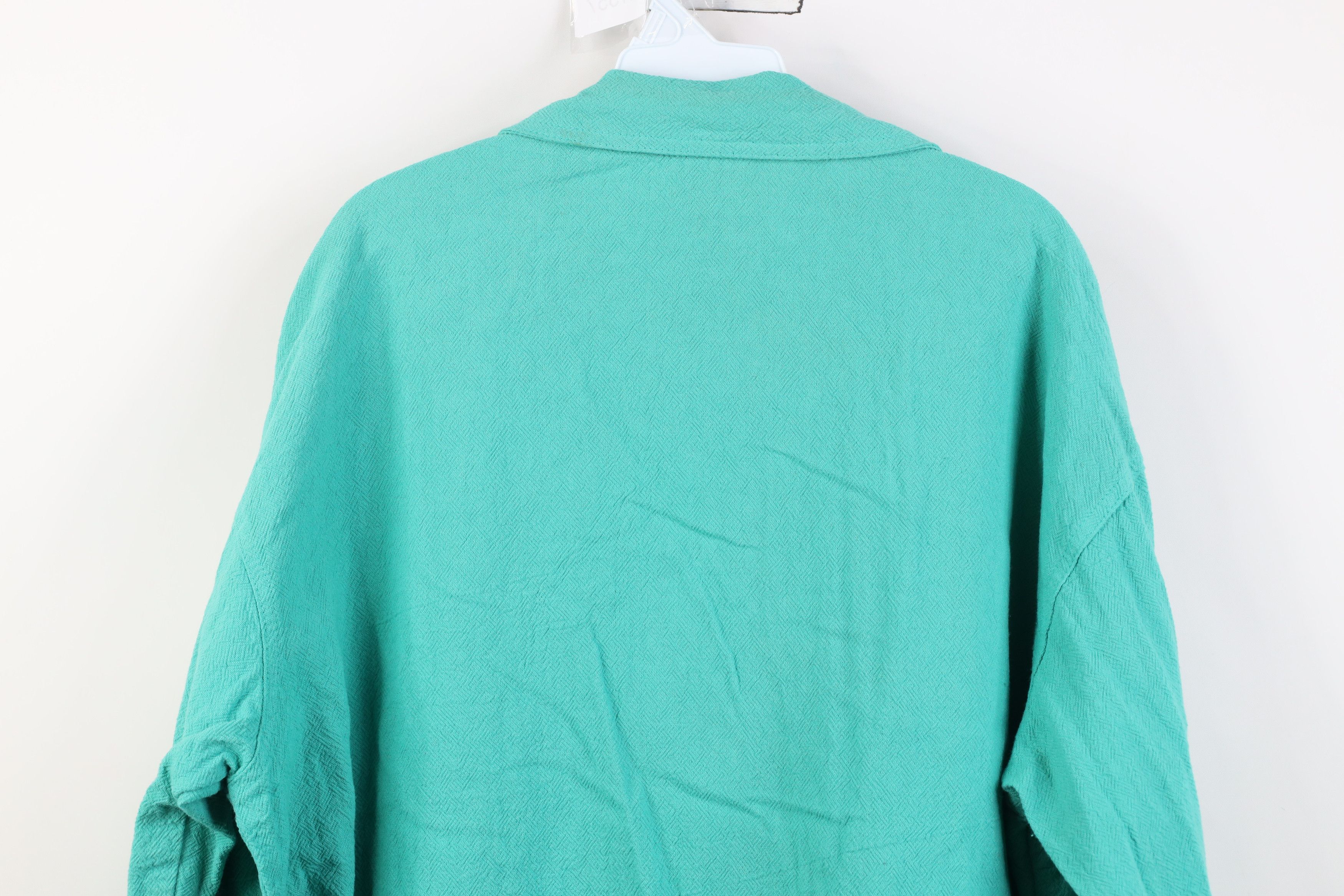 Vintage Vintage 90s Streetwear Fit Gauzy Cotton Blazer Jacket USA Size XS / US 0-2 / IT 36-38 - 13 Thumbnail