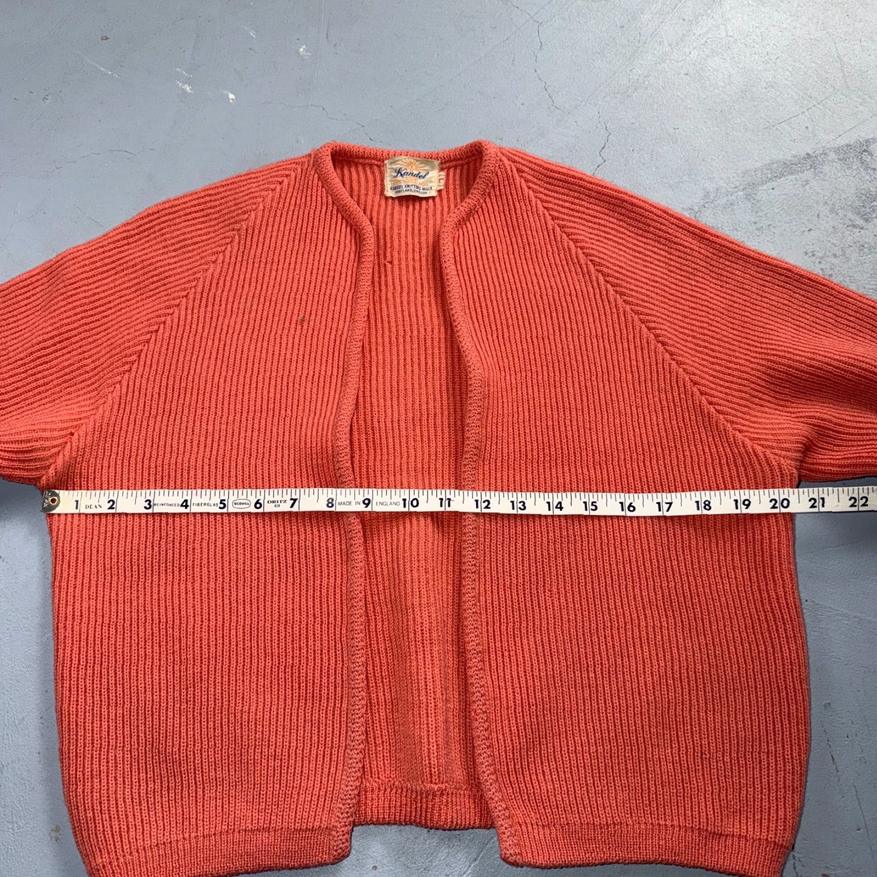 Vintage VINTAGE Kandel Oregon Woolen Mills Open Front Wool Sweater Cardigan Rockabilly L 50s Size L / US 10 / IT 46 - 5 Thumbnail