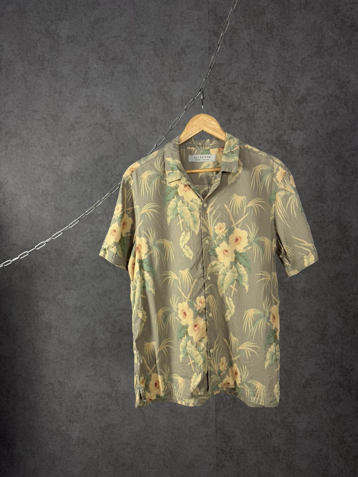 Allsaints Allsaints designer Hawaiian crazy shirt Size US M / EU 48-50 / 2 - 1 Thumbnail