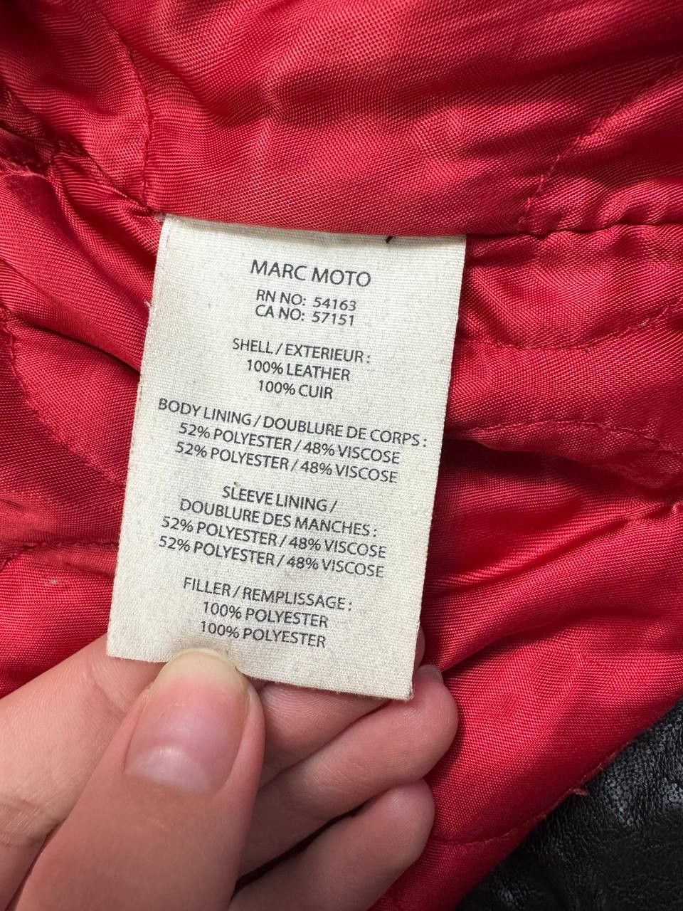 Andrew Marc Denim Leathers by Marc Moto Motorcycle Leather Jacket Size US L / EU 52-54 / 3 - 14 Thumbnail