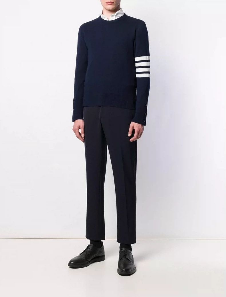 Thom Browne Thom Browne Blue sheep cashmere sweater Size US L / EU 52-54 / 3 - 4 Thumbnail
