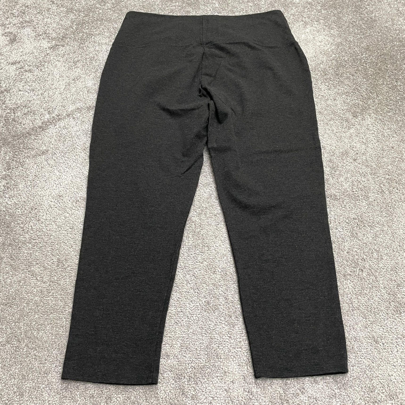 Jones New York Jones New York Tapered Pants Womens 2X Gray Ankle Pull On Knit Nylon Rayon Spandex Easy Care Comfortable Stretch Casual Size 40" / US 18 - 2 Thumbnail