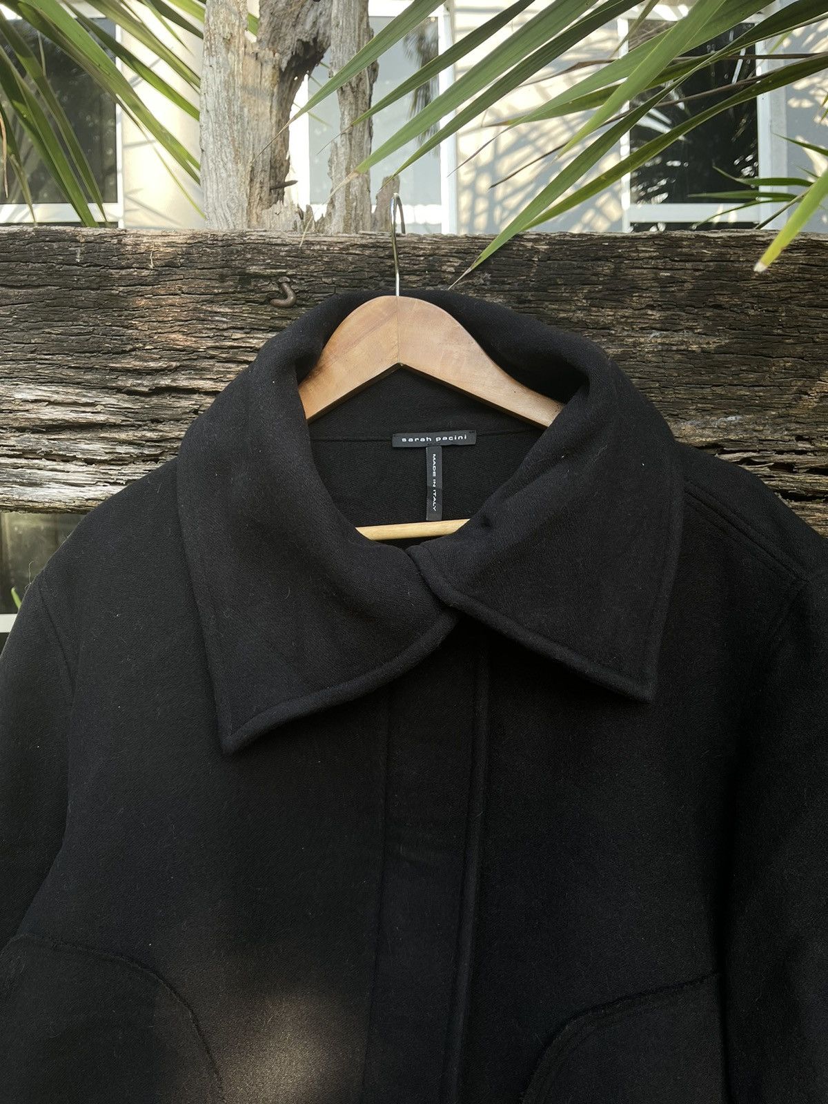 Sarah Pacini Sarah Pacini Cropped Wool Jacket - Made in Italy Size M / US 6-8 / IT 42-44 - 2 Thumbnail