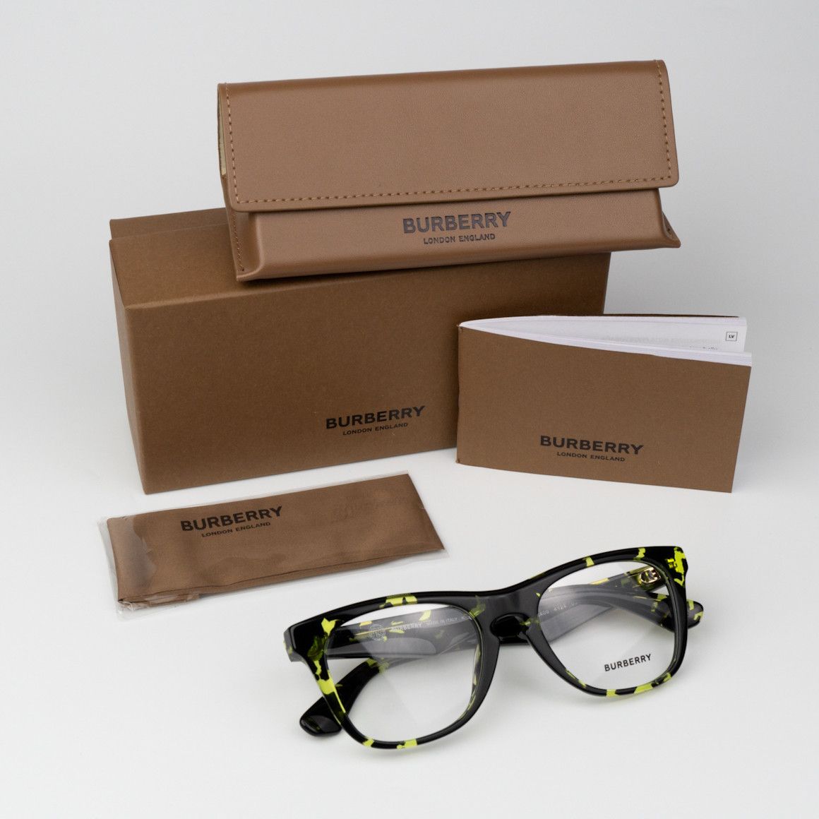 Burberry NEW Burberry BE2409 4124 Square Unisex Eyeglasses BE 2409 Size ONE SIZE - 10 Thumbnail