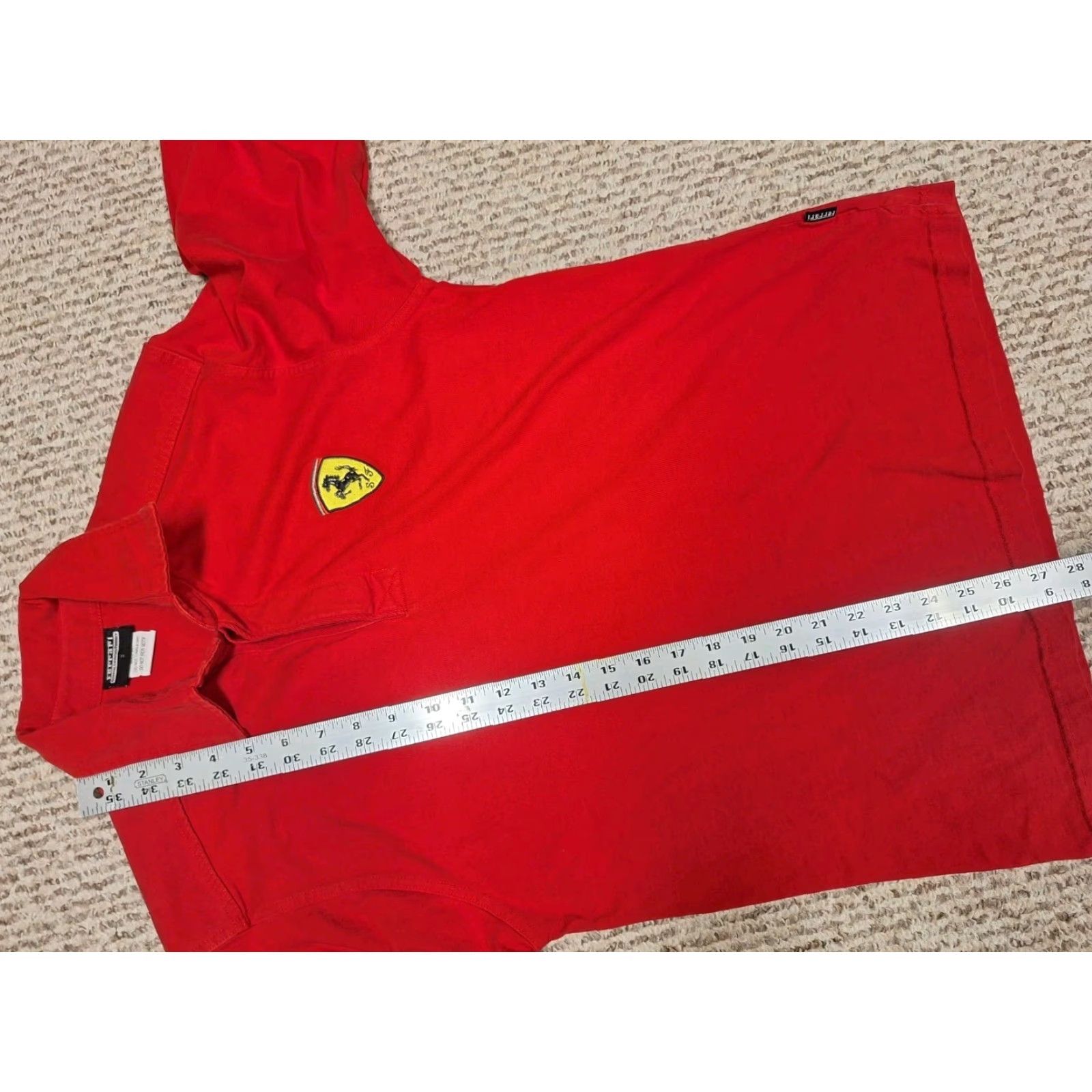 Ferrari Ferrari Shirt Men Button-Down Long Sleeve Dress Shirt S Red 100% Cotton Embroidered Logo Sports"} Size US S / EU 44-46 / 1 - 6 Thumbnail