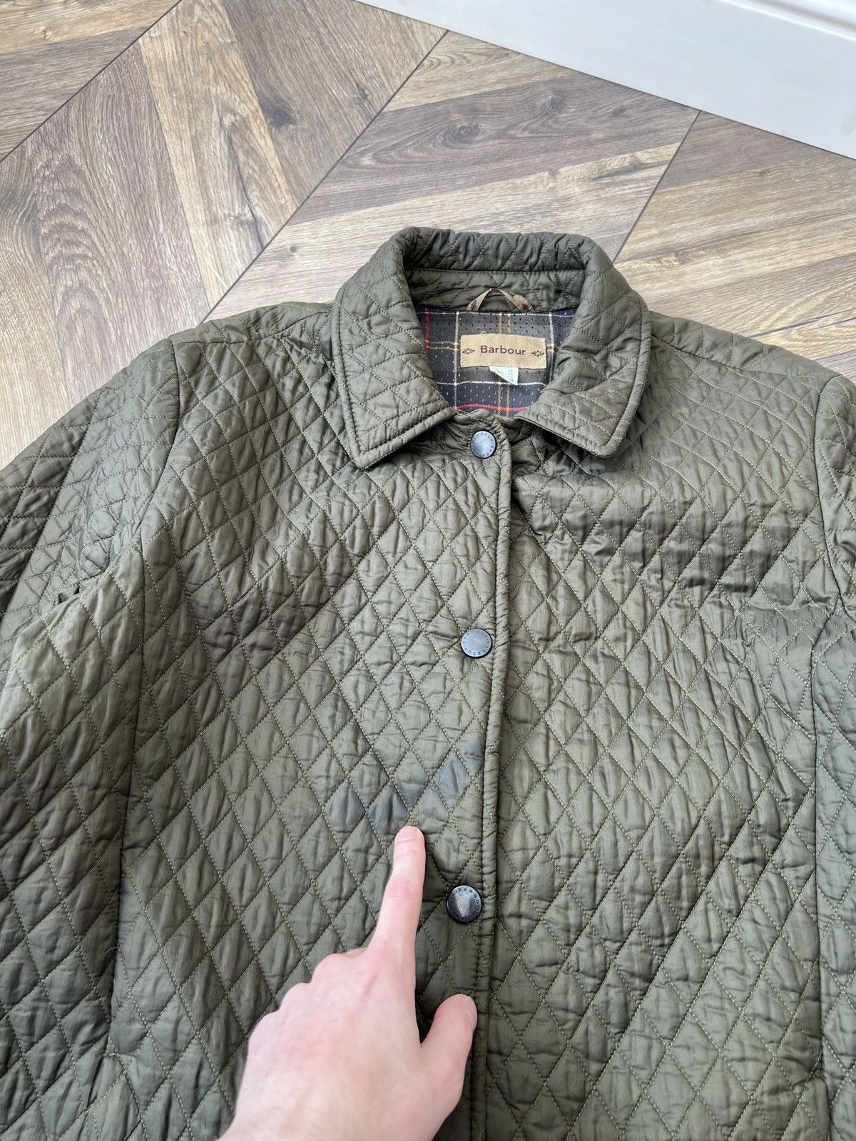 Barbour × Vintage Barbour Vintage Womens Tailored Quilted Jacket Size M / US 6-8 / IT 42-44 - 8 Thumbnail