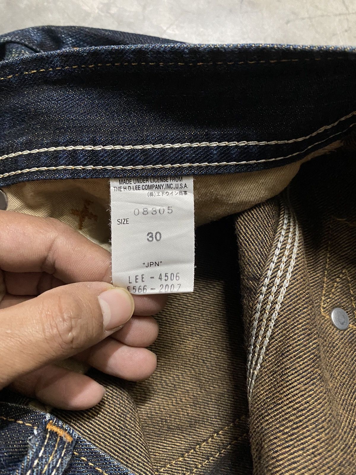 Lee Baggy Jeans Vintage Lee Cowboy Mud Rusty Denim @312 Size US 31 - 17 Thumbnail