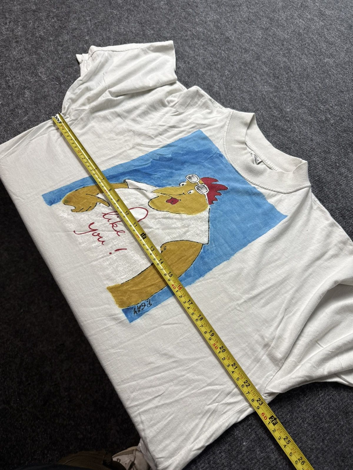 Vintage Retro 1993 Hand Painted Art T-Shirt Naive Outsider Graphic Size US L / EU 52-54 / 3 - 17 Thumbnail