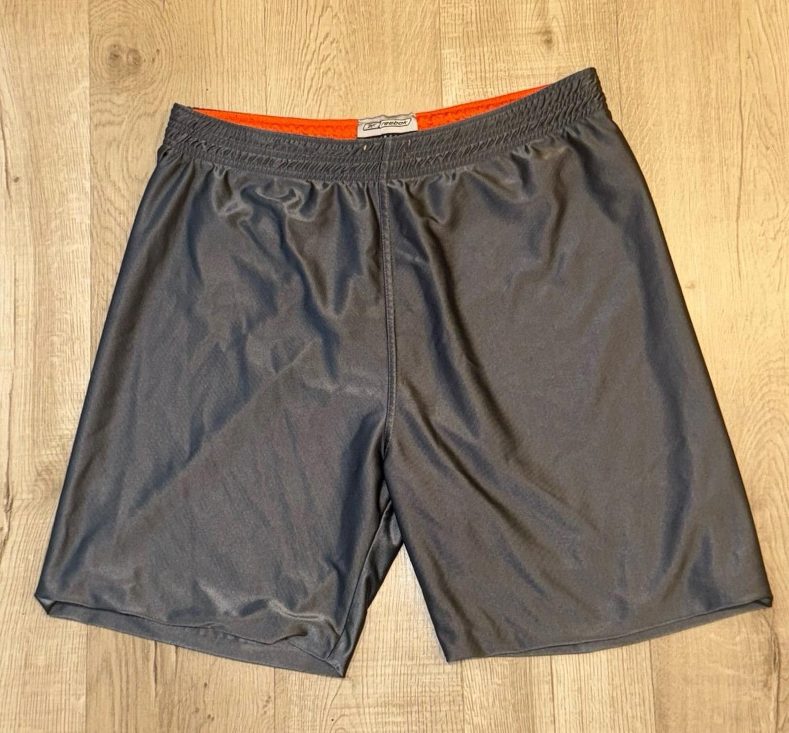 Reebok Reebok Reversible Orange Mesh & Grey Dazzle Hoop Shorts LG Size US 34 / EU 50 - 2 Thumbnail