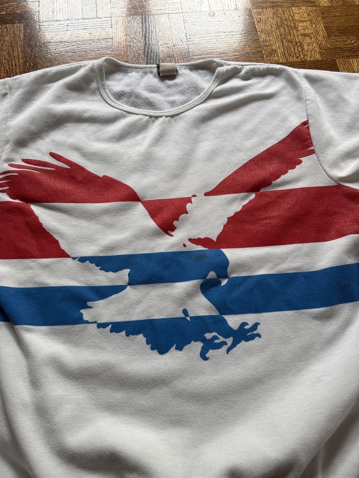 Vintage Vintage 80s Eagle Short Sleeve Crewneck Sweatshirt Size US L / EU 52-54 / 3 - 2 Thumbnail