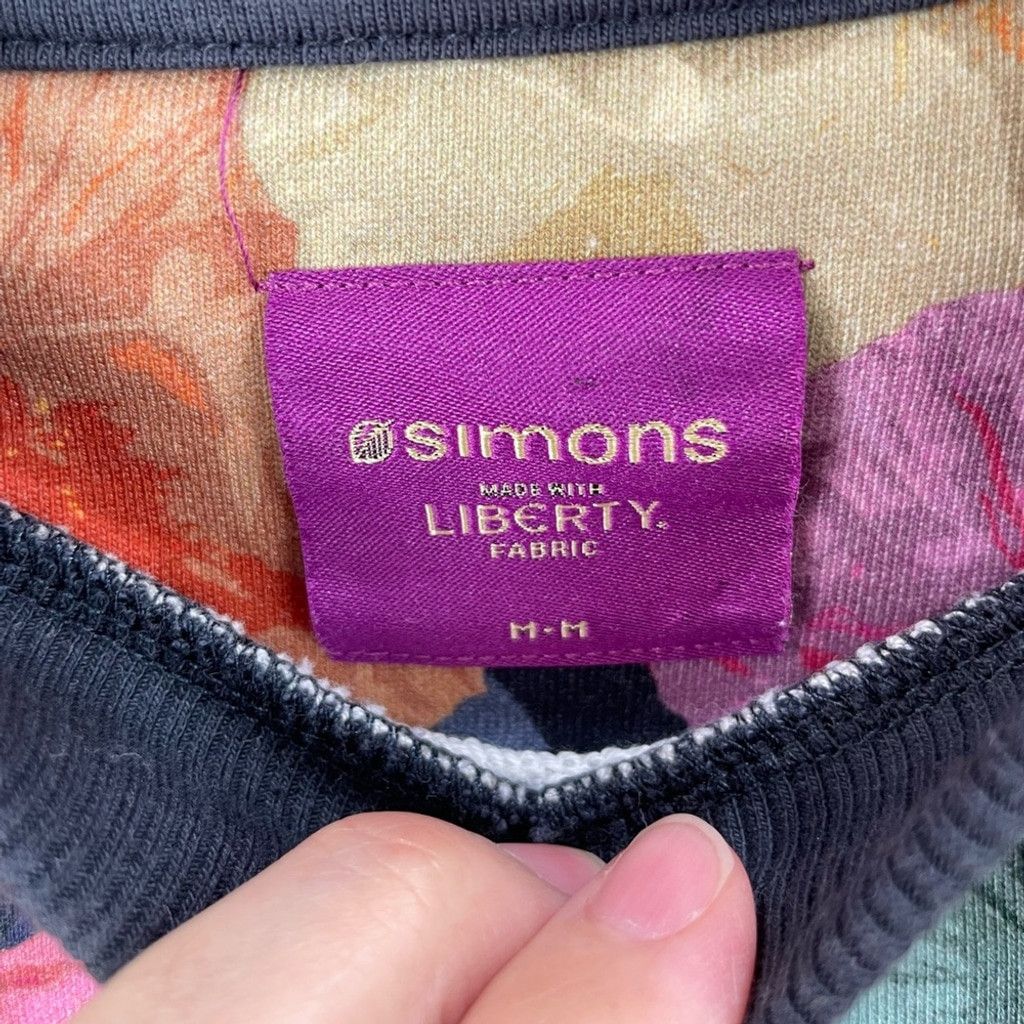 Liberty × Simons Simons x Liberty Floral Crewneck Cotton Sweatshirt Size M Size US M / EU 48-50 / 2 - 7 Thumbnail