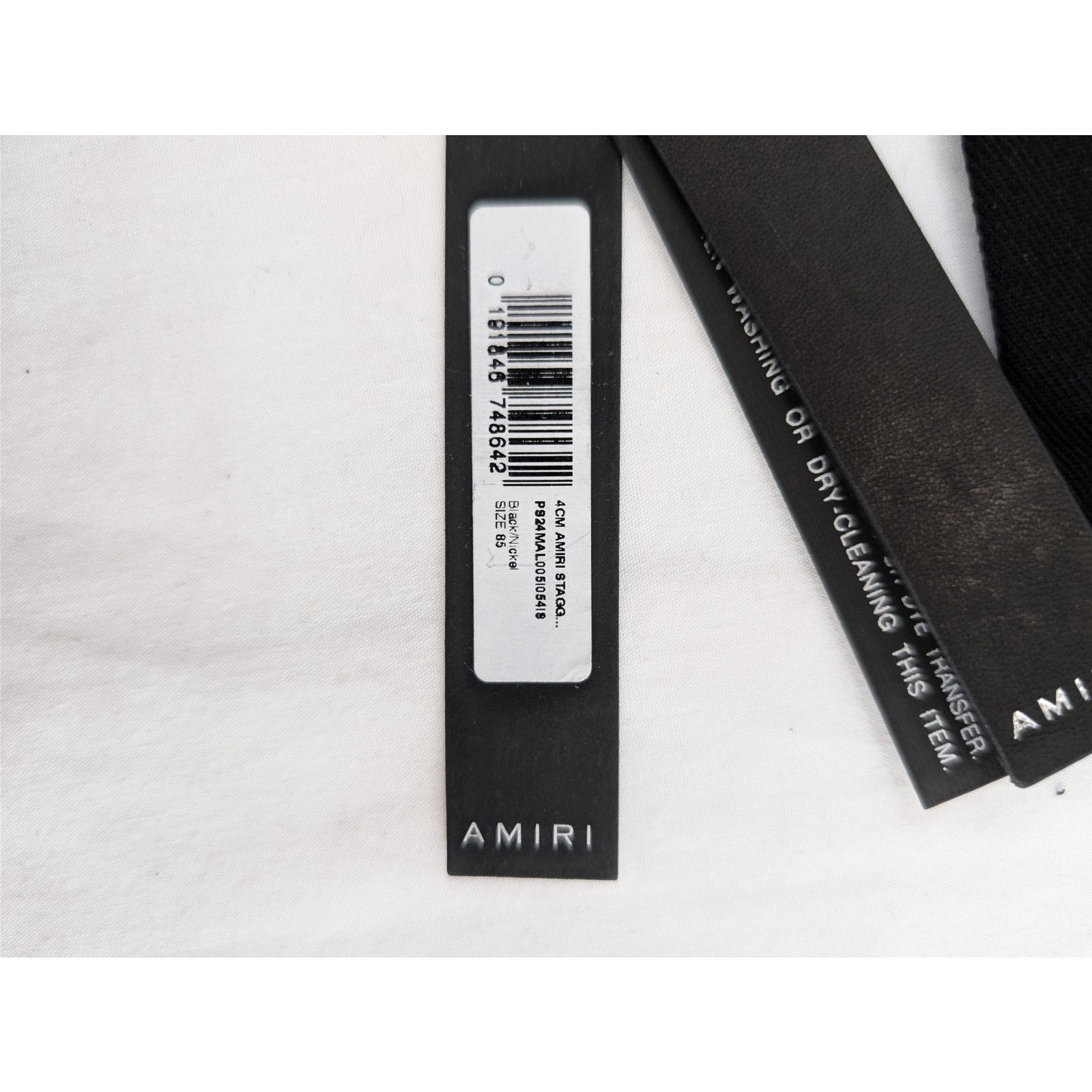 Amiri o1rshd1 Size: 85cm / 4cm Amiri Staggered Belt in Black Size 34 - 18 Thumbnail