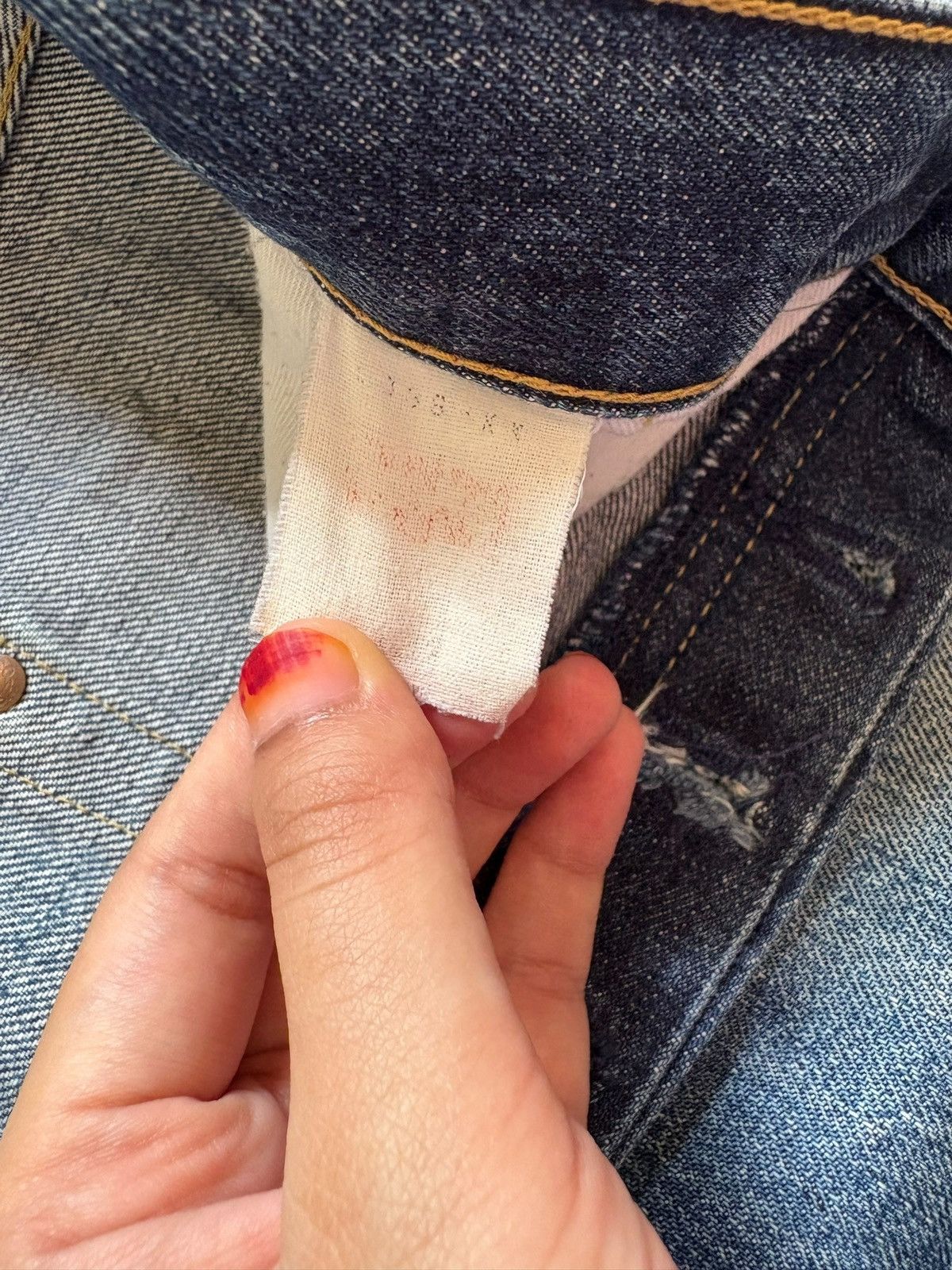 Levi's Vintage 80s Levis 503BXX Big E Selvedge Distress Baggy Jeans Size US 32 / EU 48 - 9 Thumbnail